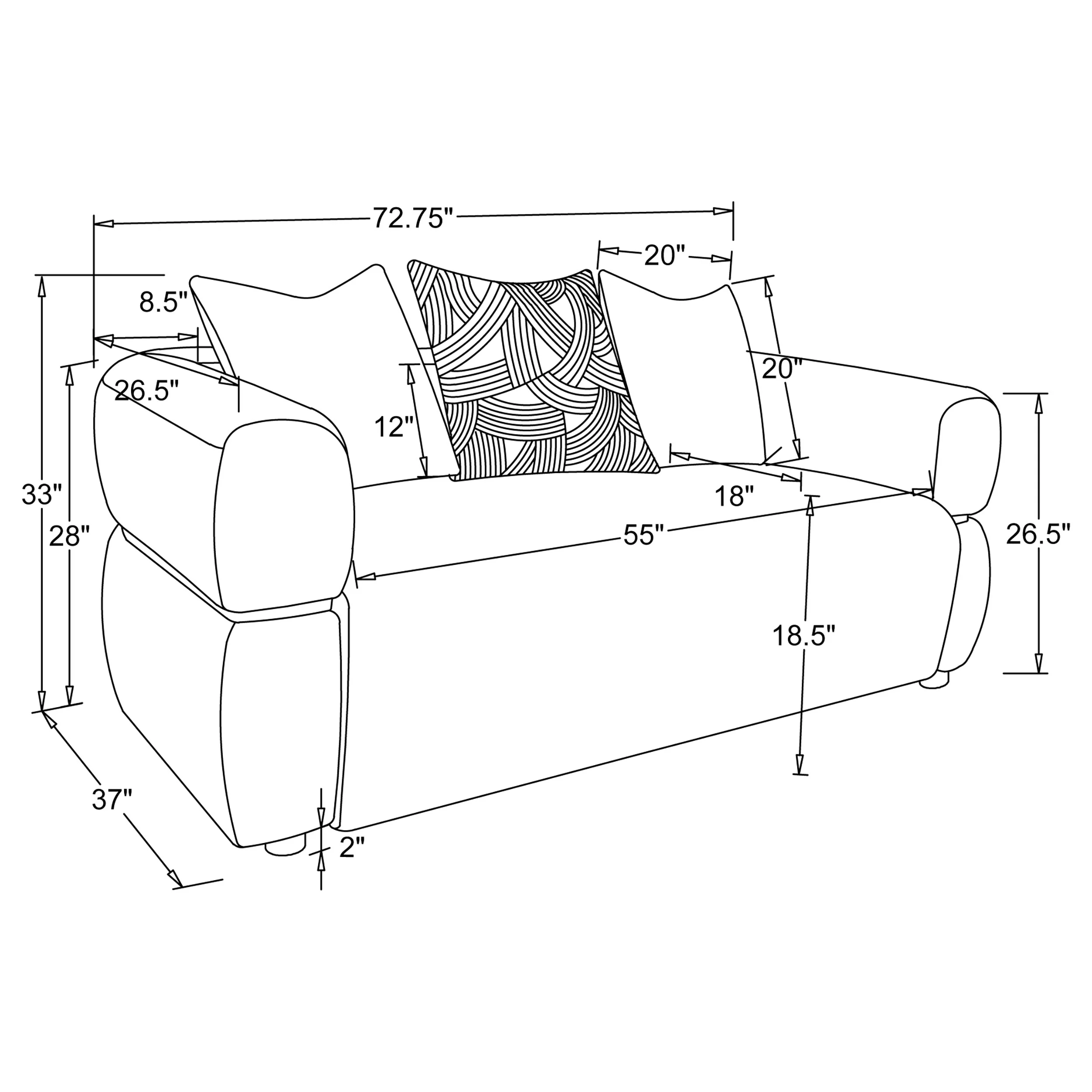 Jeanette Loveseat - Image 11