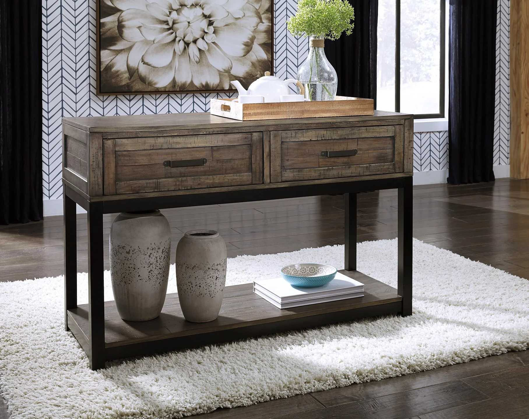 Johurst Sofa/Console Table - Image 5