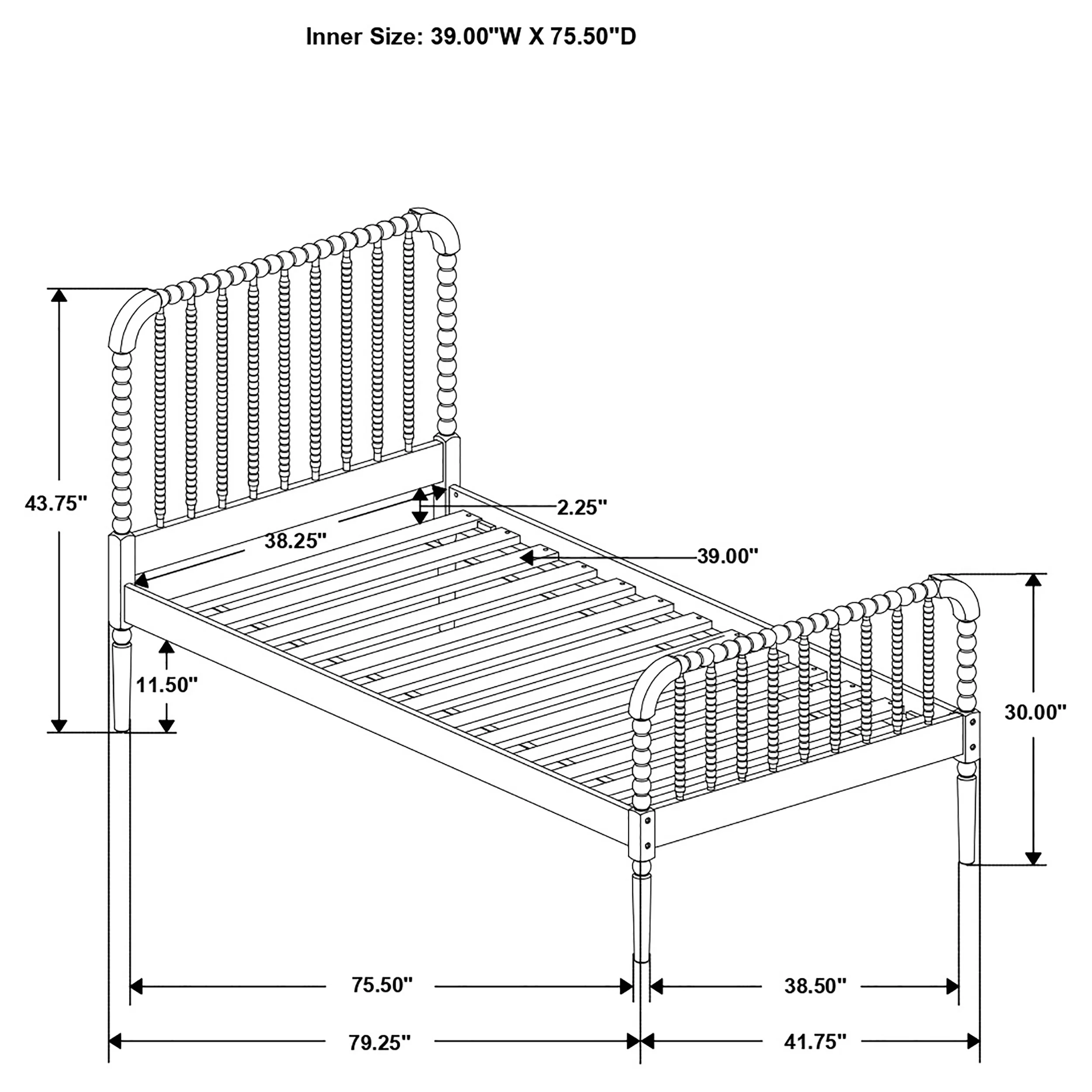 Jones Open Frame Platform Bed - Image 3