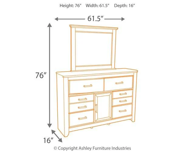 Juararo Dresser and Mirror - Image 4