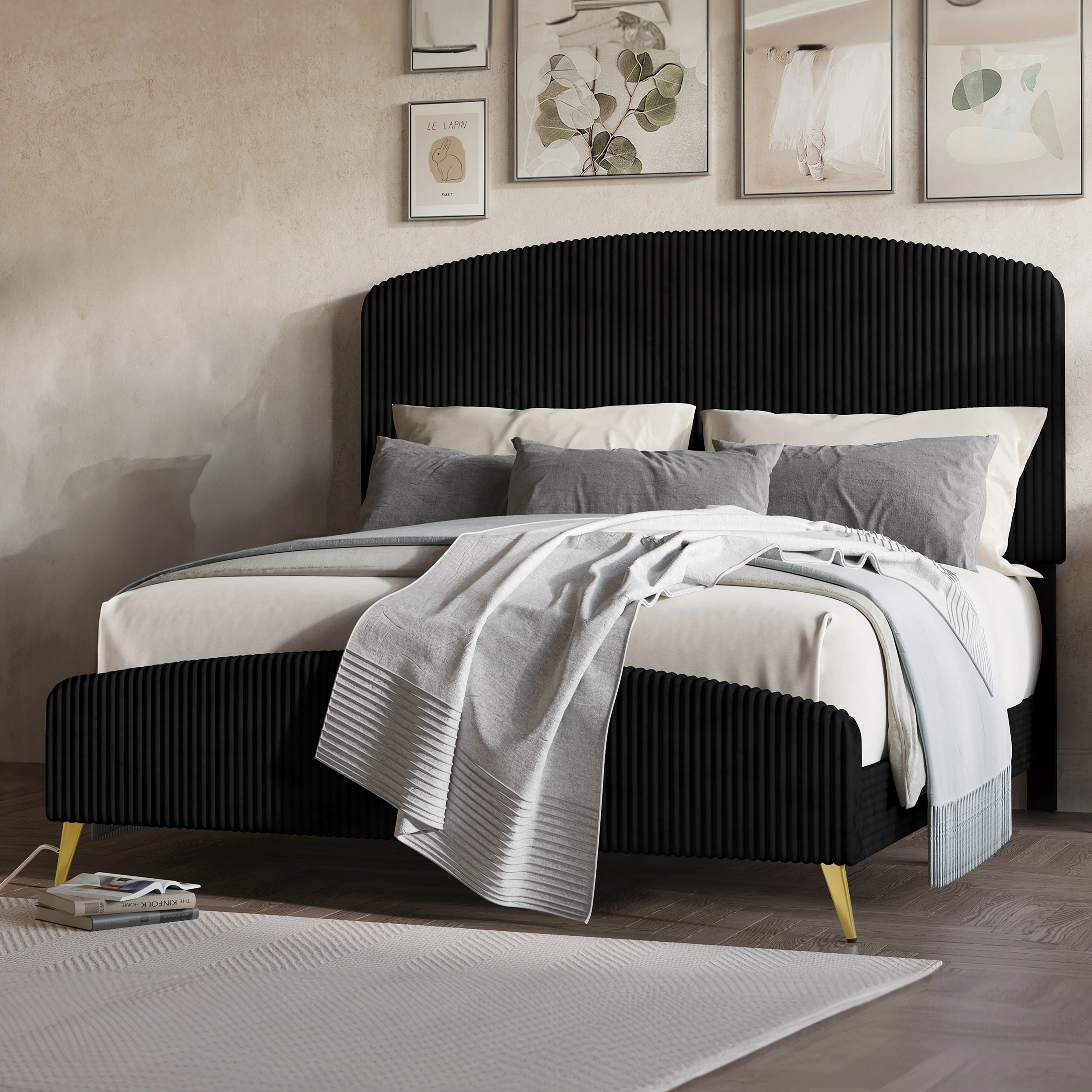 Kailani 6/6 Ek Hb,Fb, & Slats-Black - Image 8