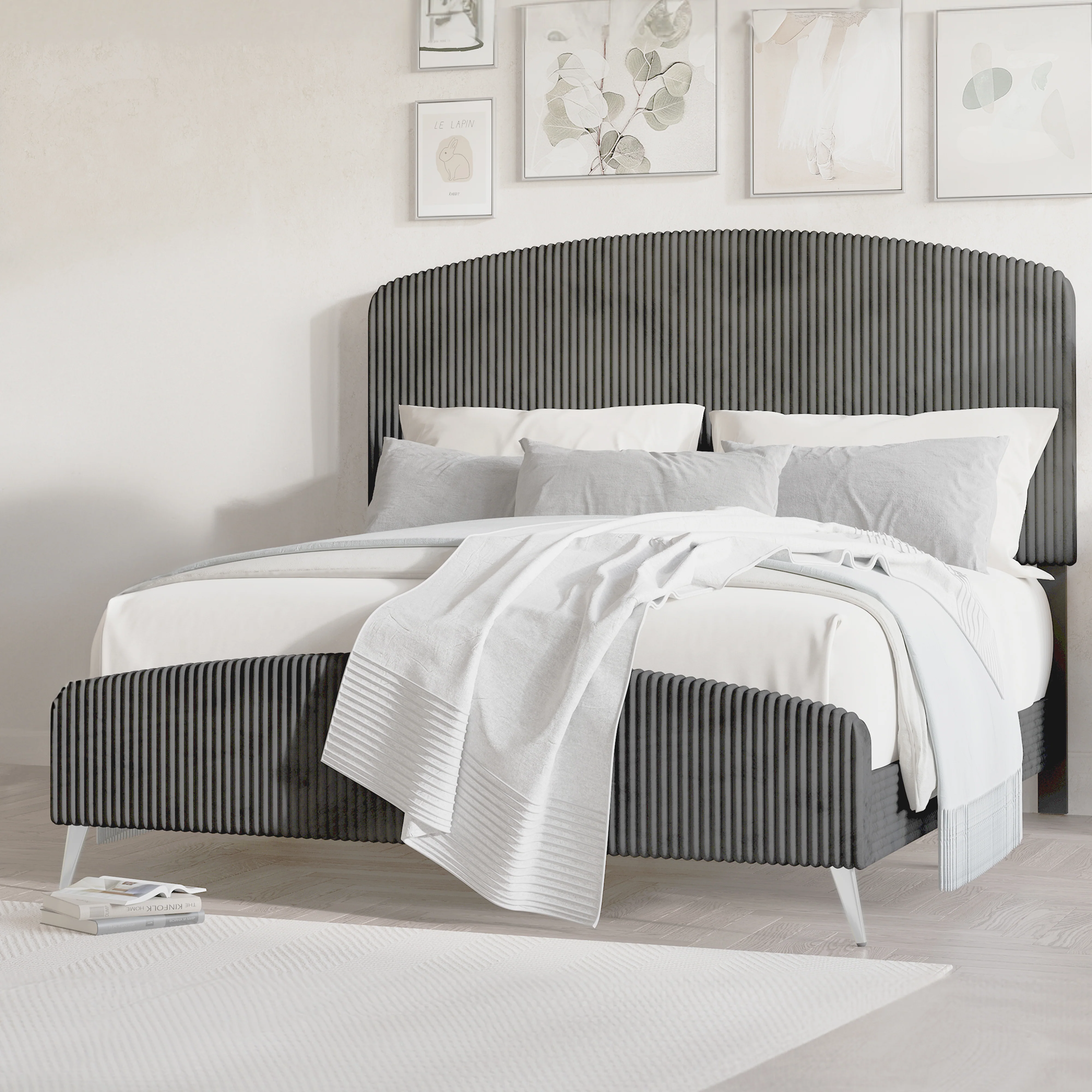 Kailani 6/6 Ek Hb,Fb, & Slats-Gray - Image 8