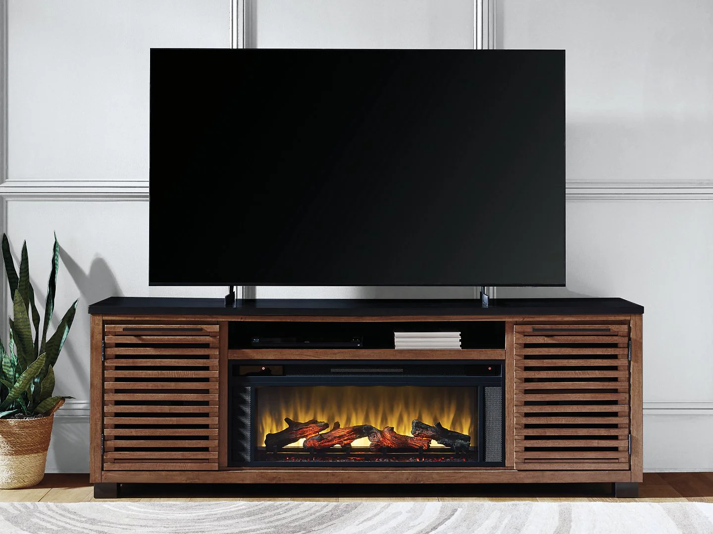 Kallari 84" TV Stand with Electric Fireplace - Image 4