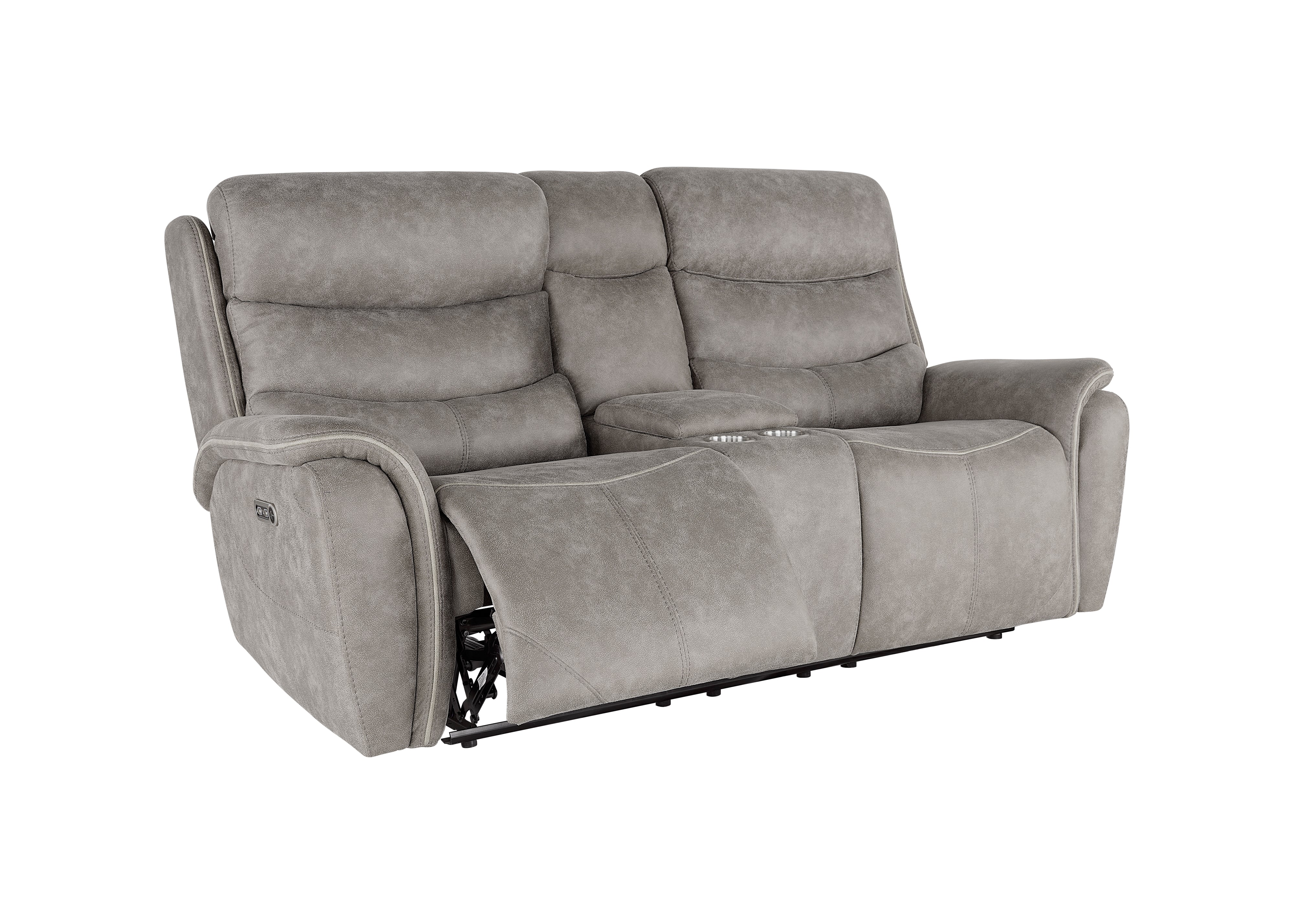 Kamari Console Loveseat W/Pwr Hr & Fr-Gray - Image 4