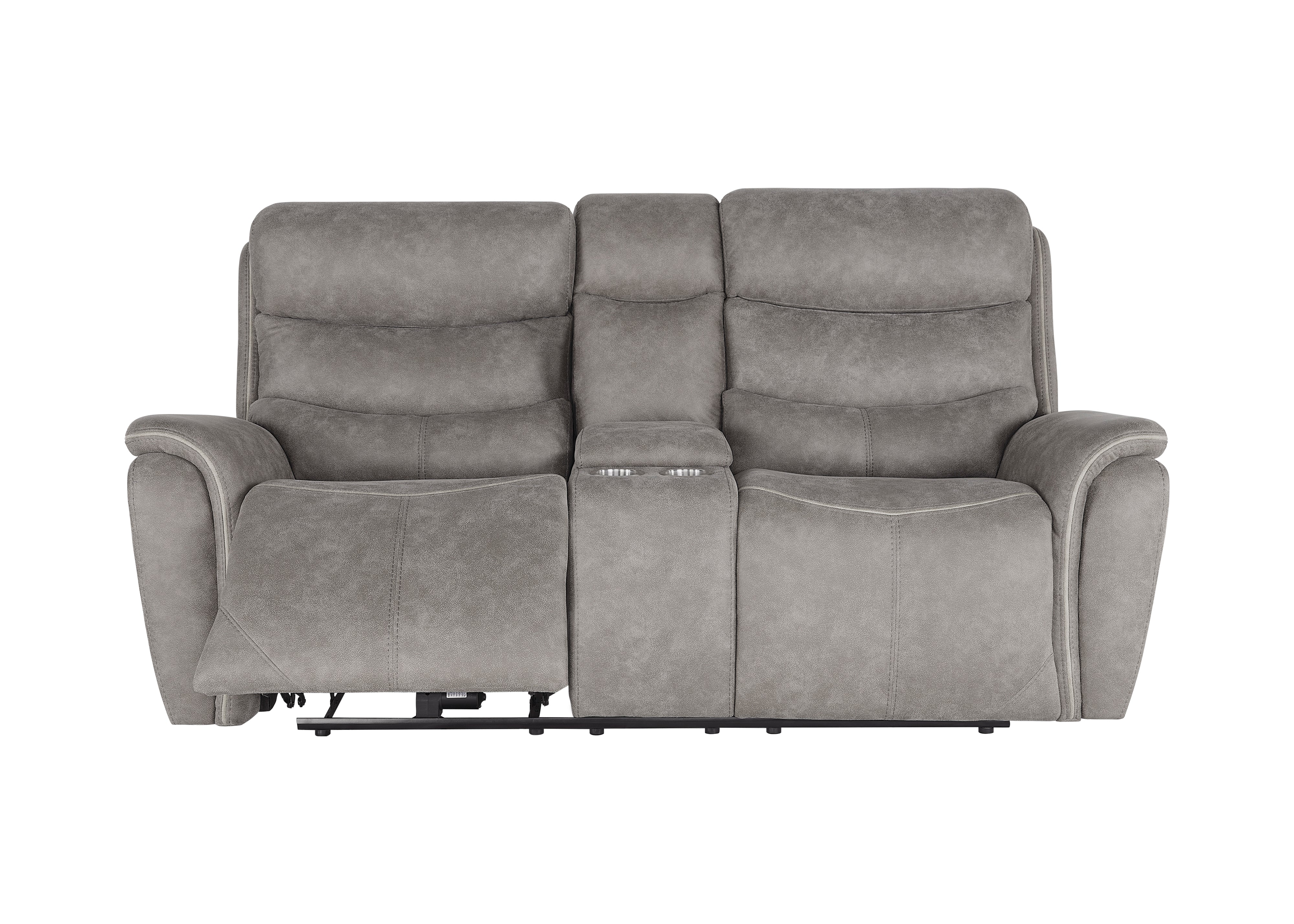 Kamari Console Loveseat W/Pwr Hr & Fr-Gray - Image 5