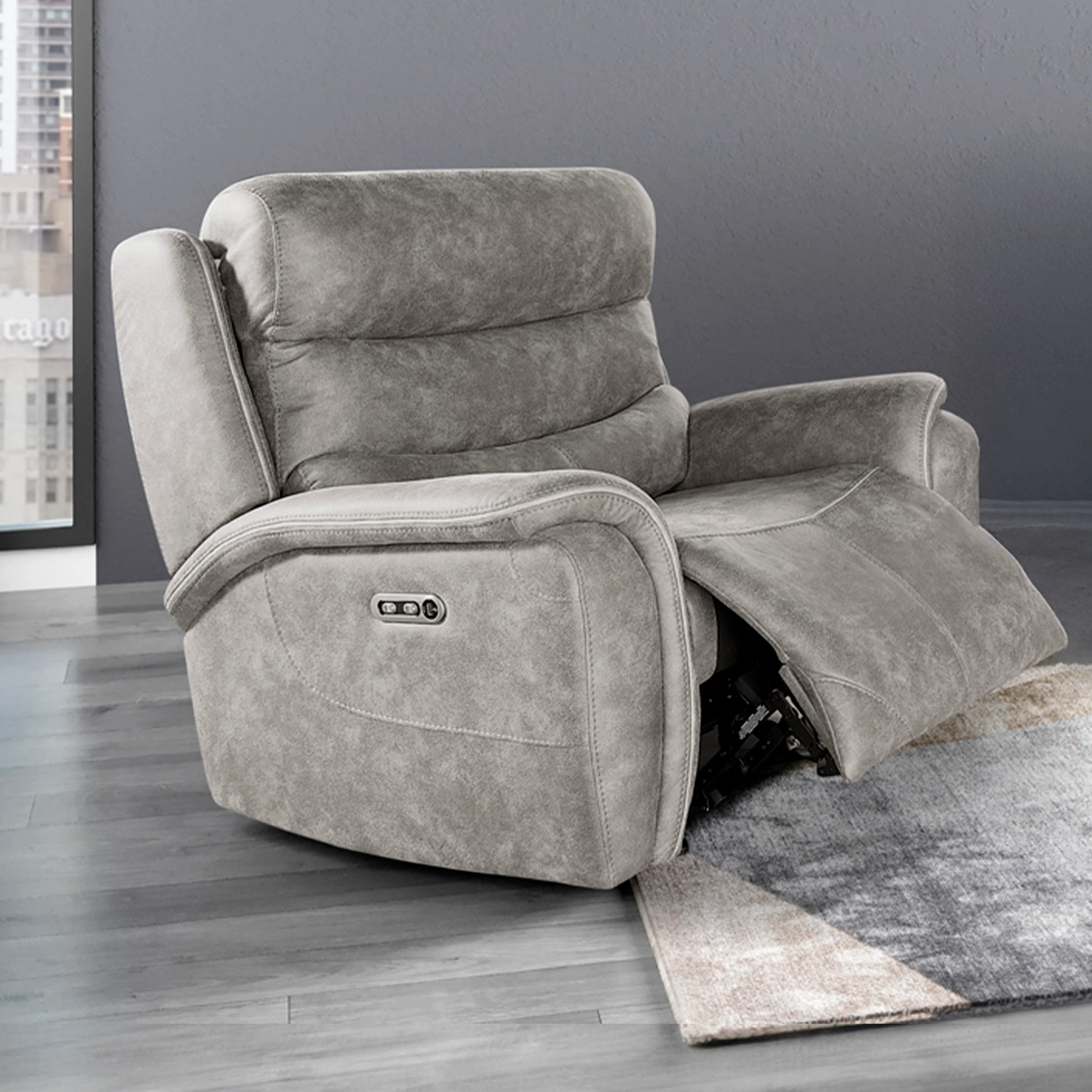 Kamari Glider Recliner W/Pwr Hr & Fr-Gray - Image 7