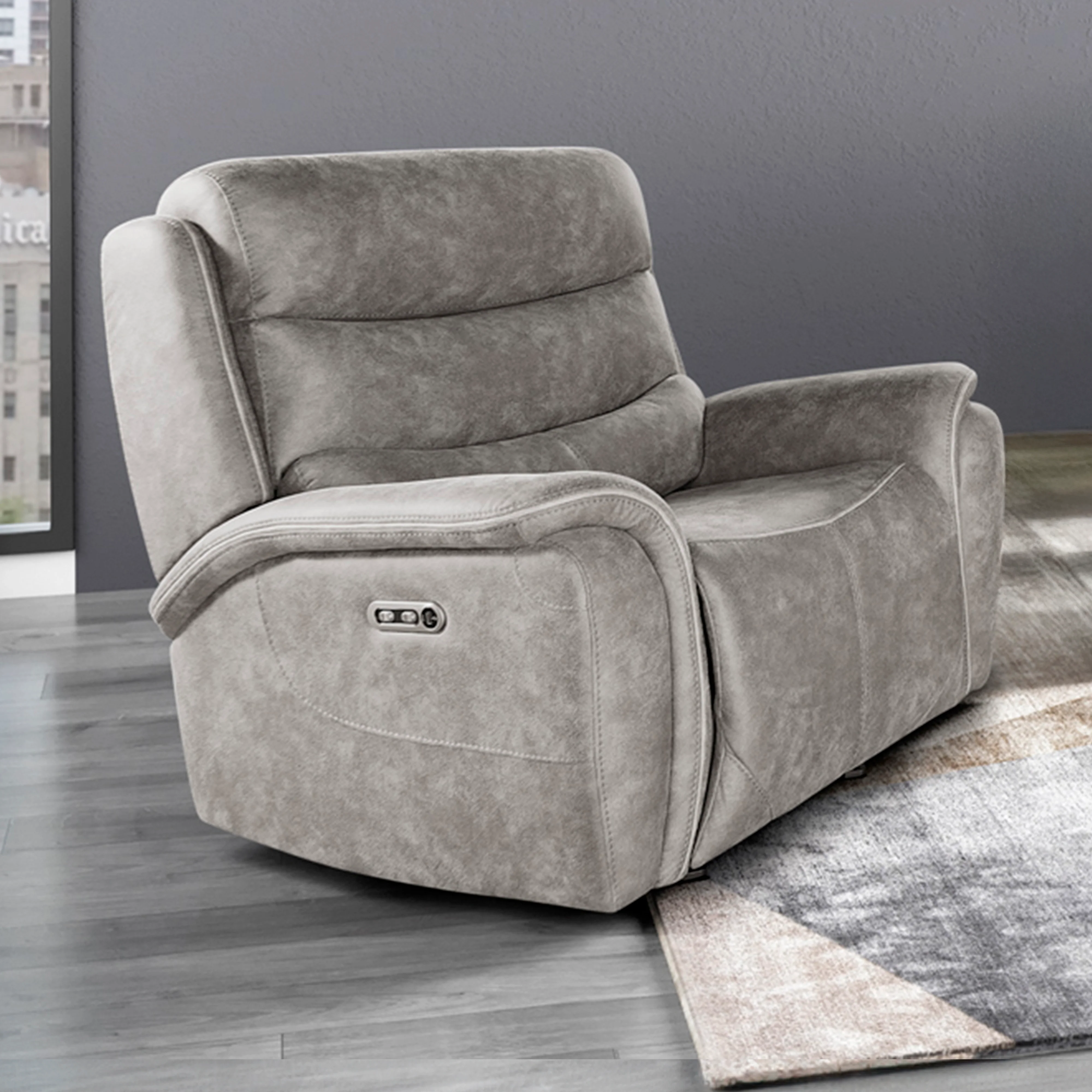 Kamari Glider Recliner W/Pwr Hr & Fr-Gray - Image 8