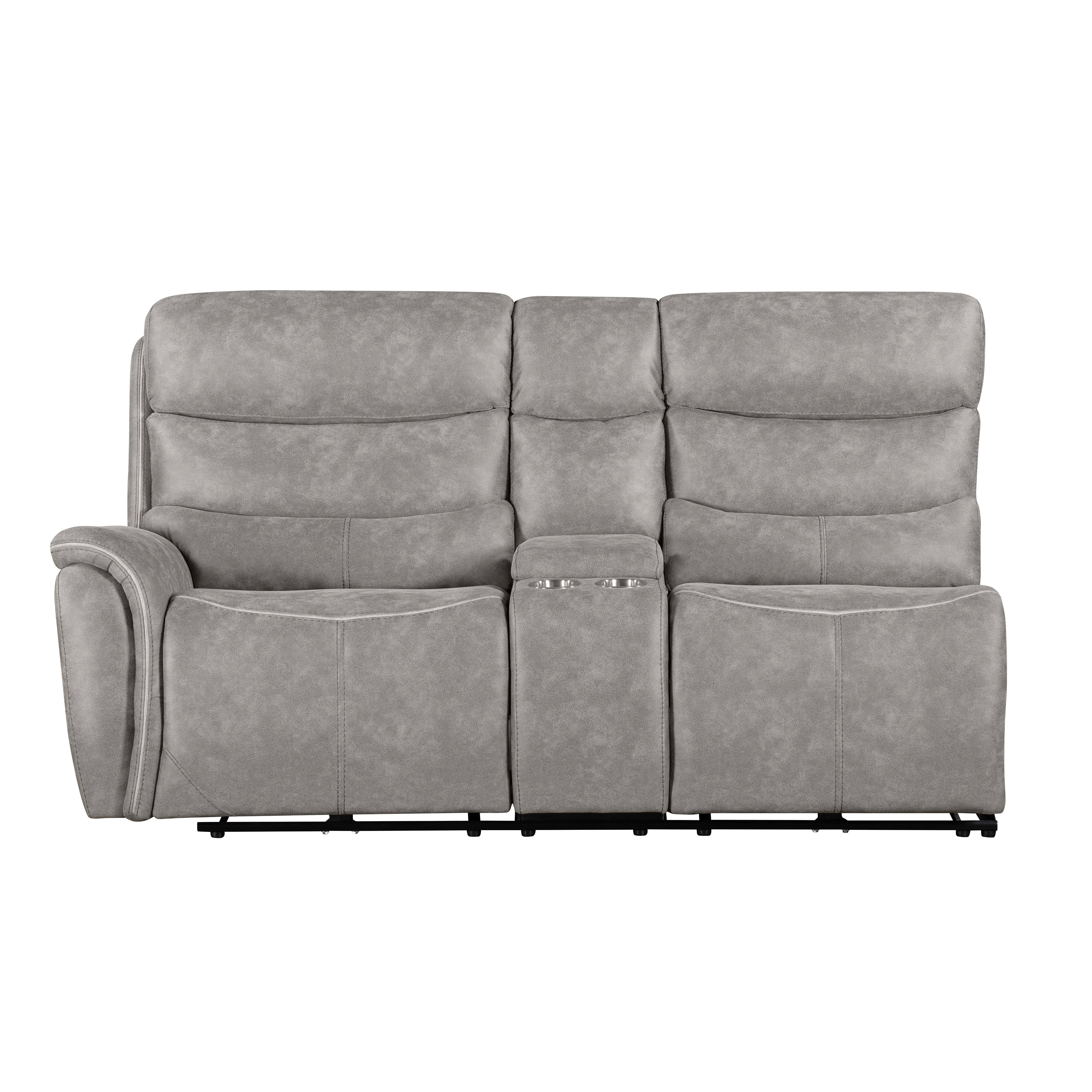 Kamari Laf Console Loveseat W/Dual Pwr Hr & Fr-Gray - Image 2