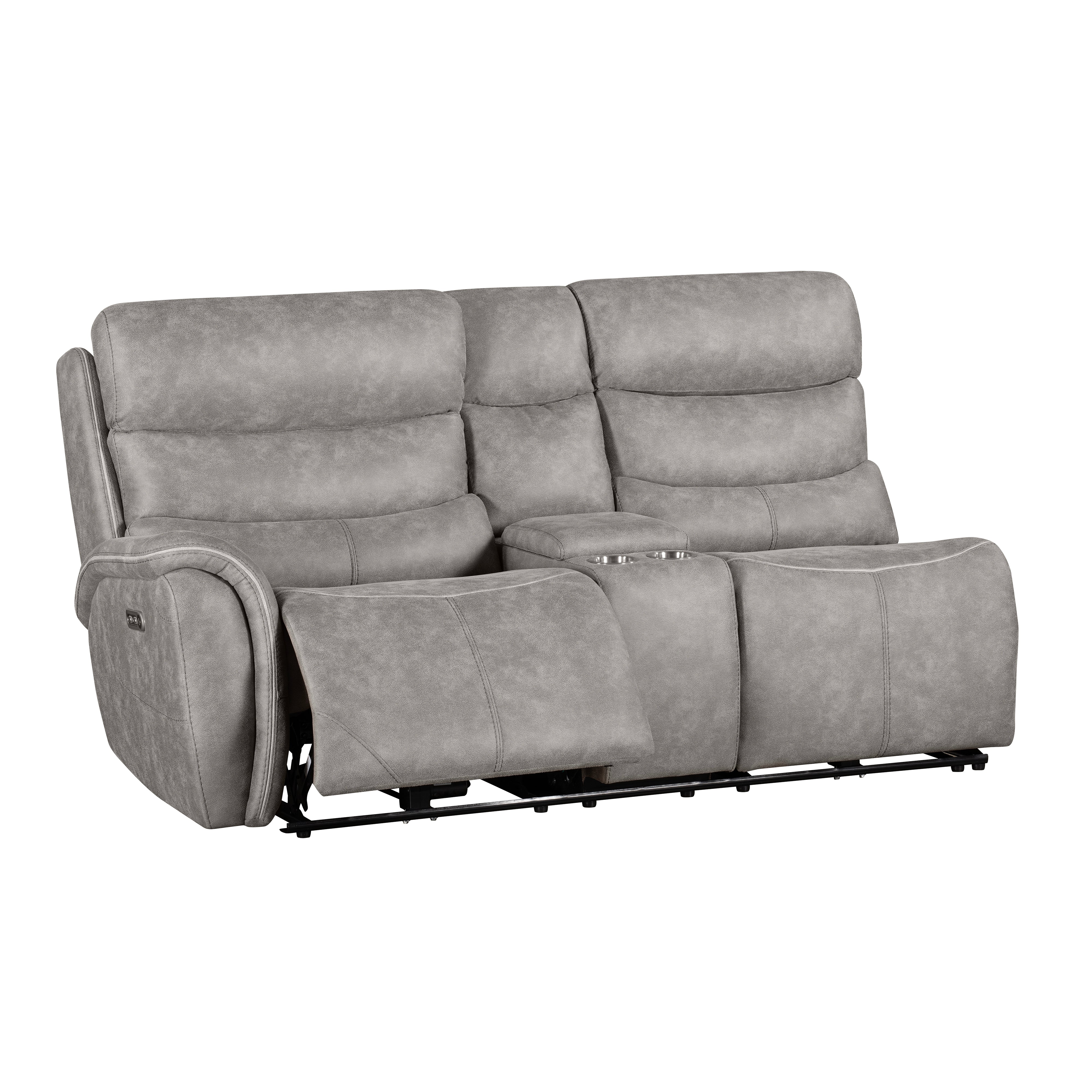 Kamari Laf Console Loveseat W/Dual Pwr Hr & Fr-Gray - Image 3