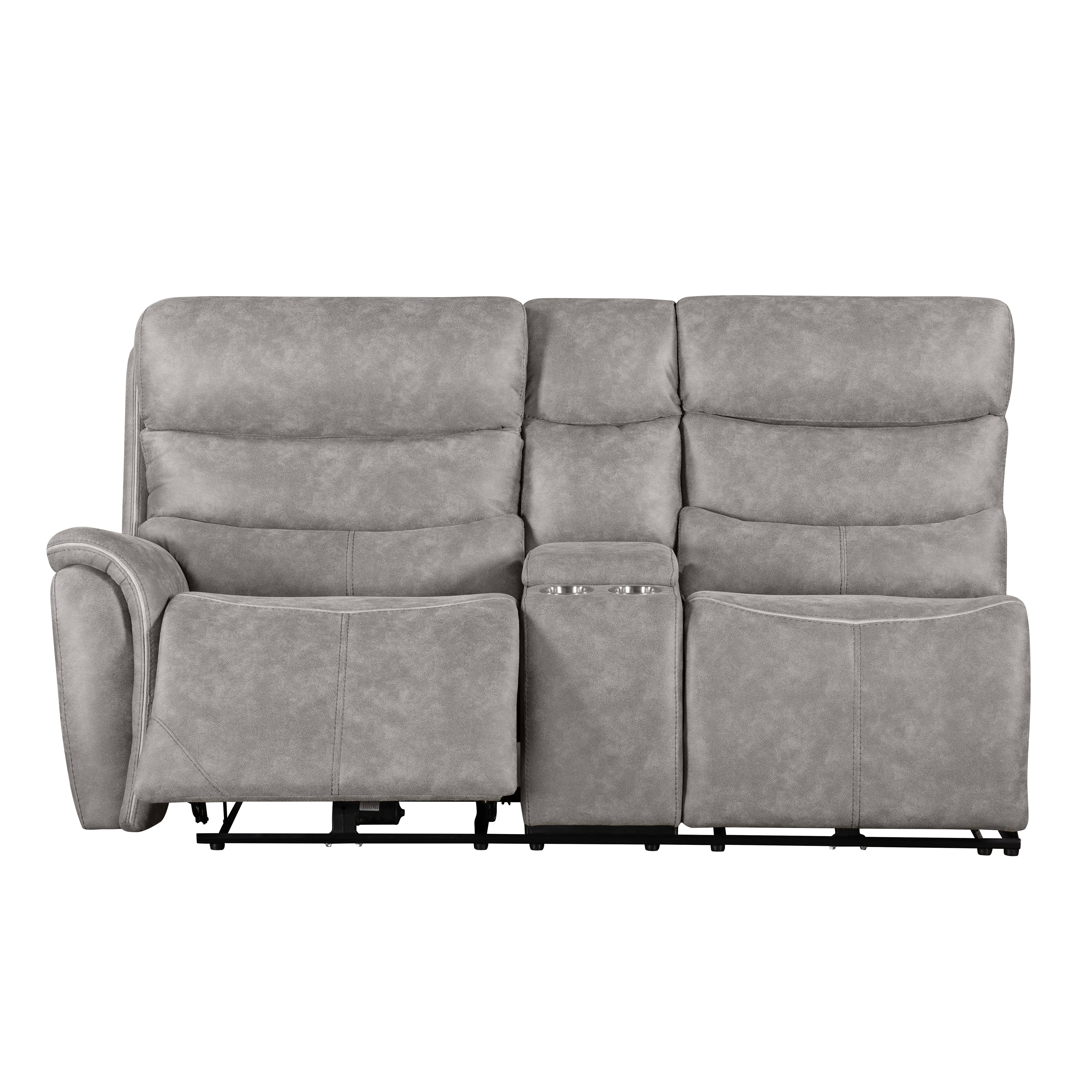 Kamari Laf Console Loveseat W/Dual Pwr Hr & Fr-Gray - Image 4