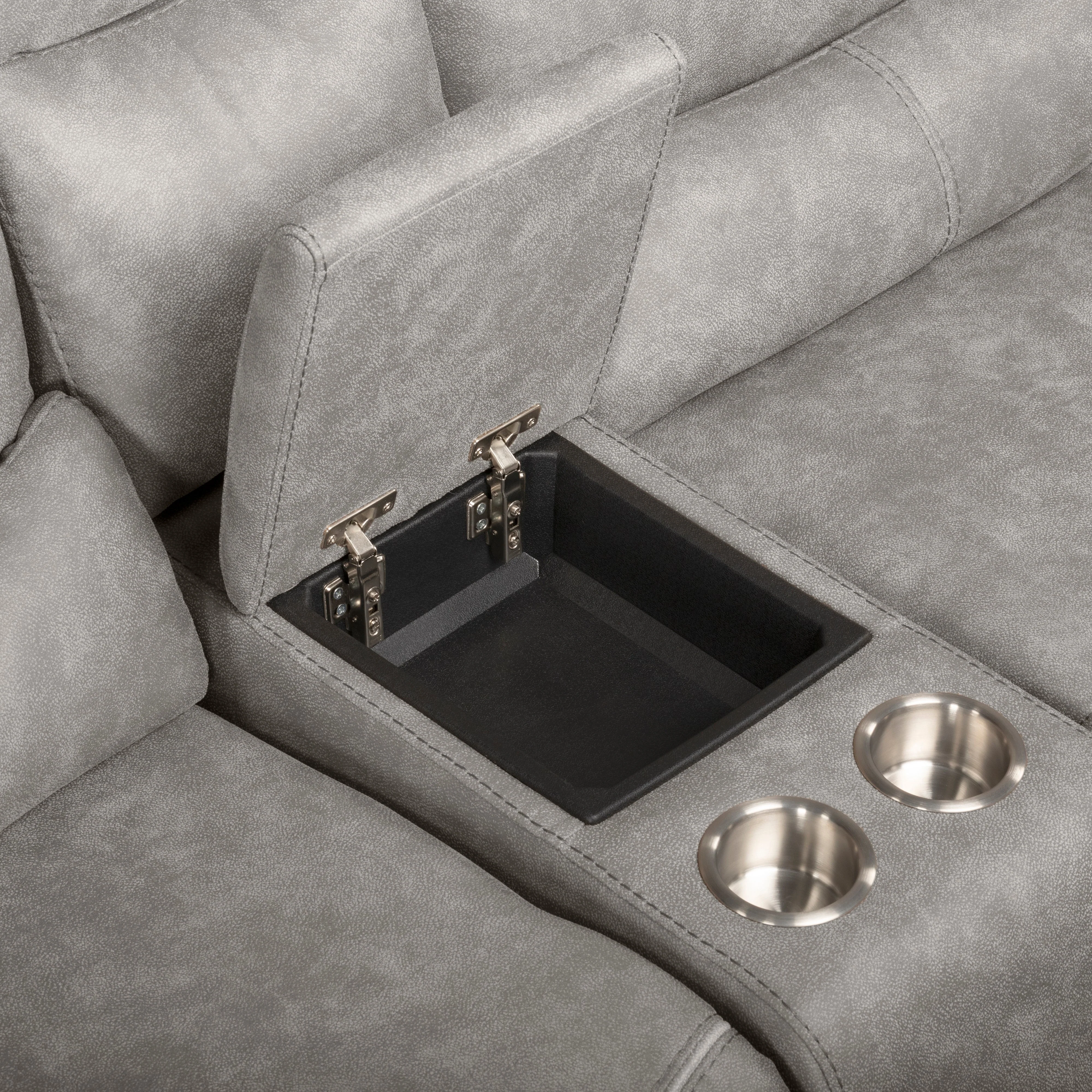 Kamari Laf Console Loveseat W/Dual Pwr Hr & Fr-Gray - Image 8