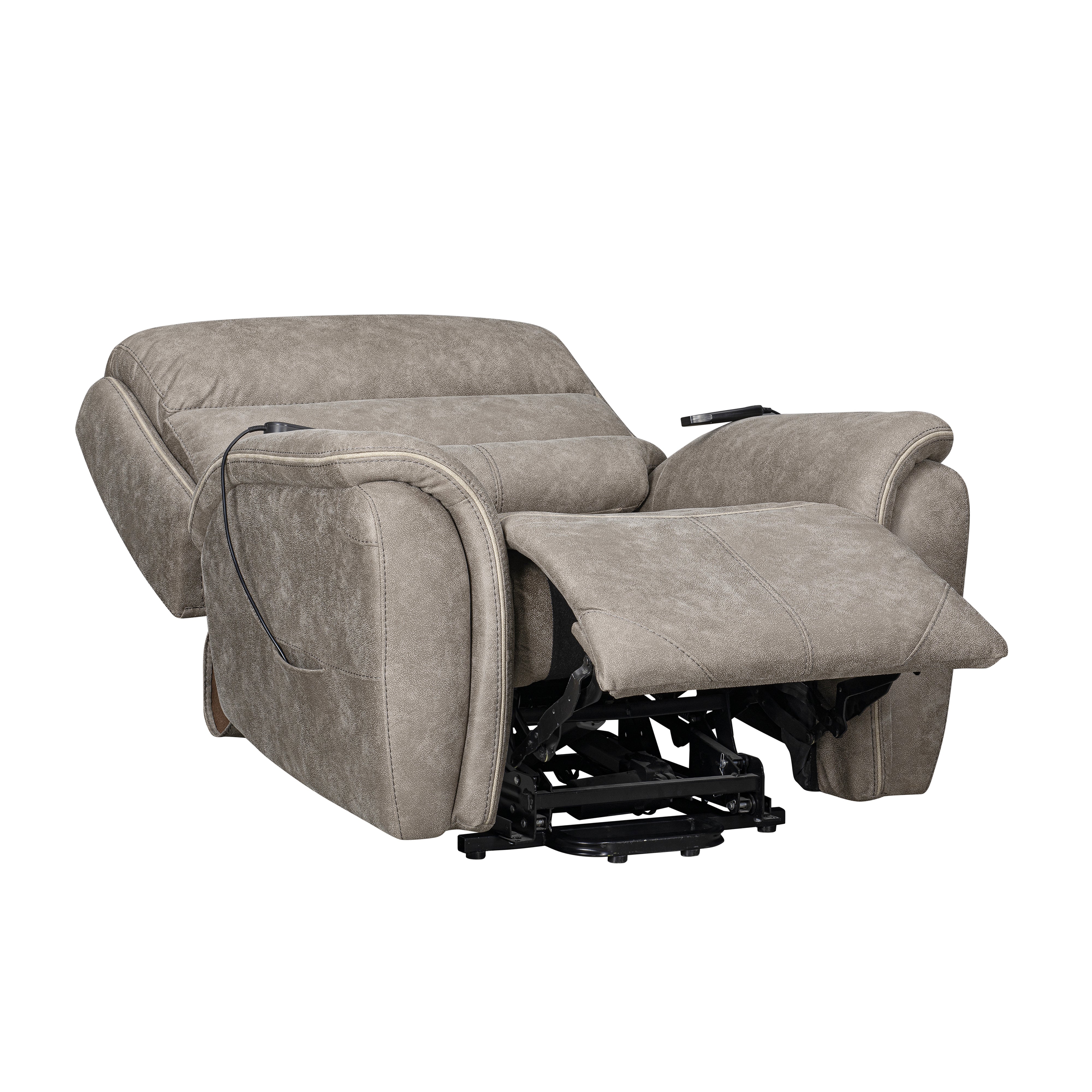 Kamari Power Lift Recliner W/ Heat & Massage-Gray - Image 5