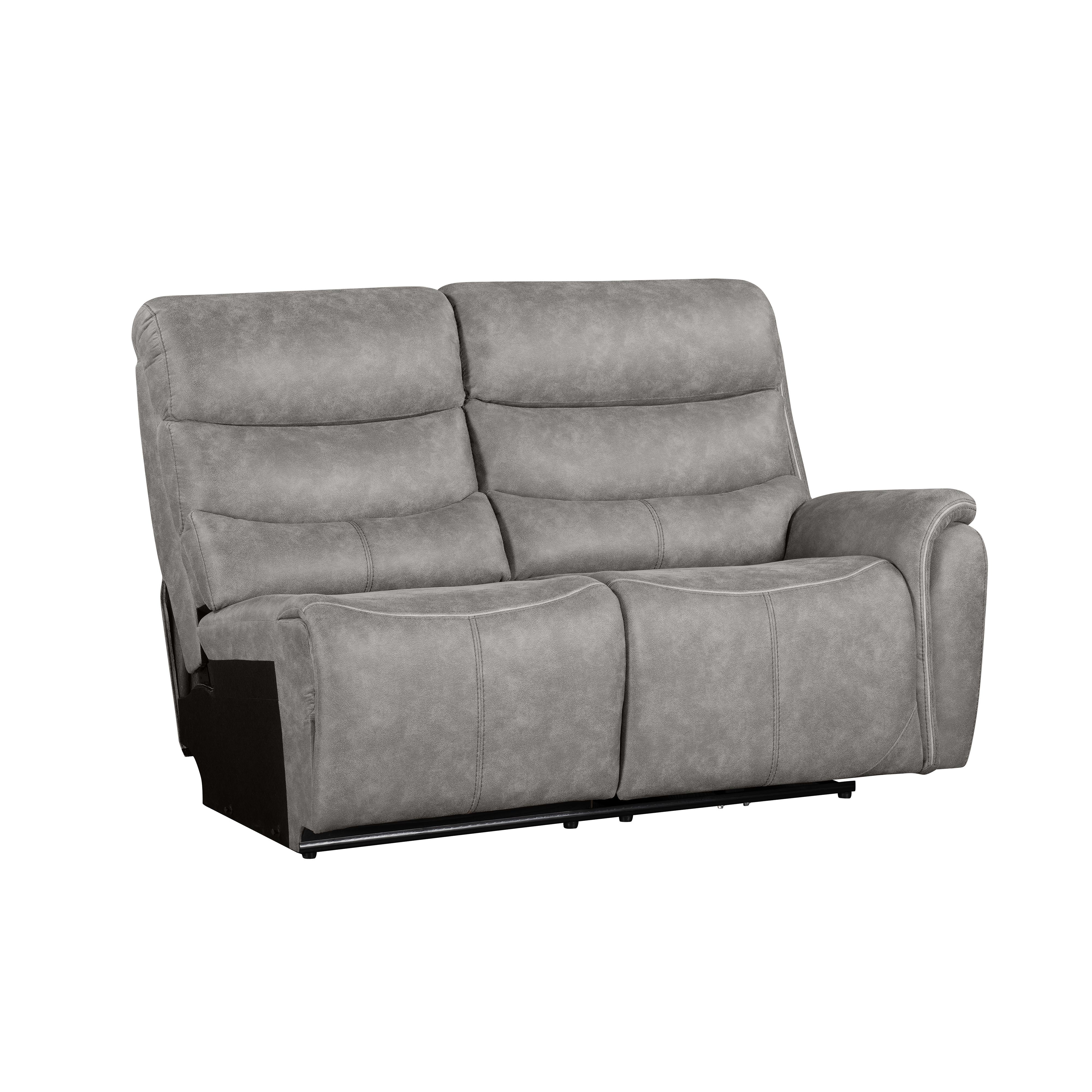 KAMARI RAF LOVESEAT W/ONE RECLINER-GRAY - Image 2