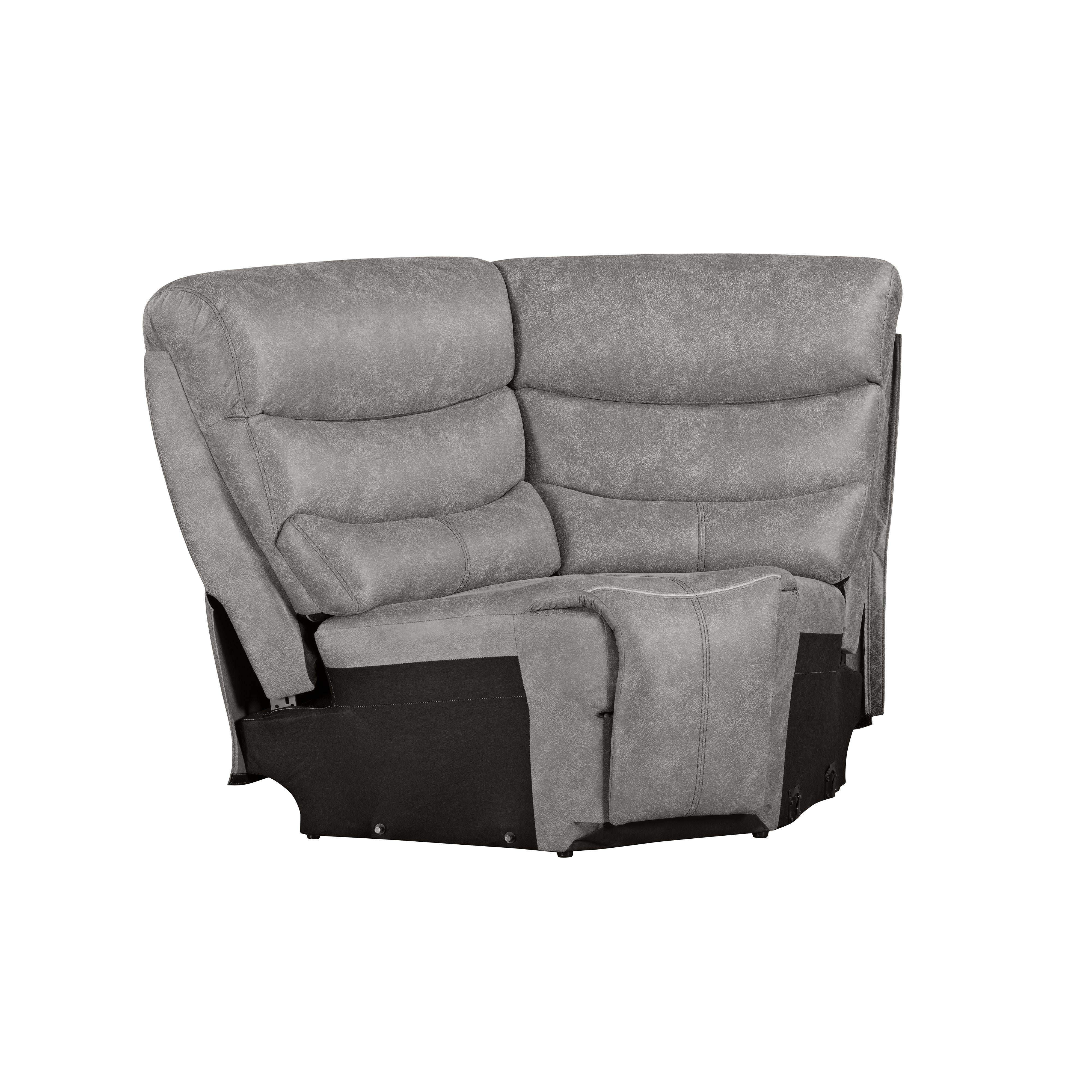 KAMARI RAF LOVESEAT W/ONE RECLINER-GRAY - Image 5
