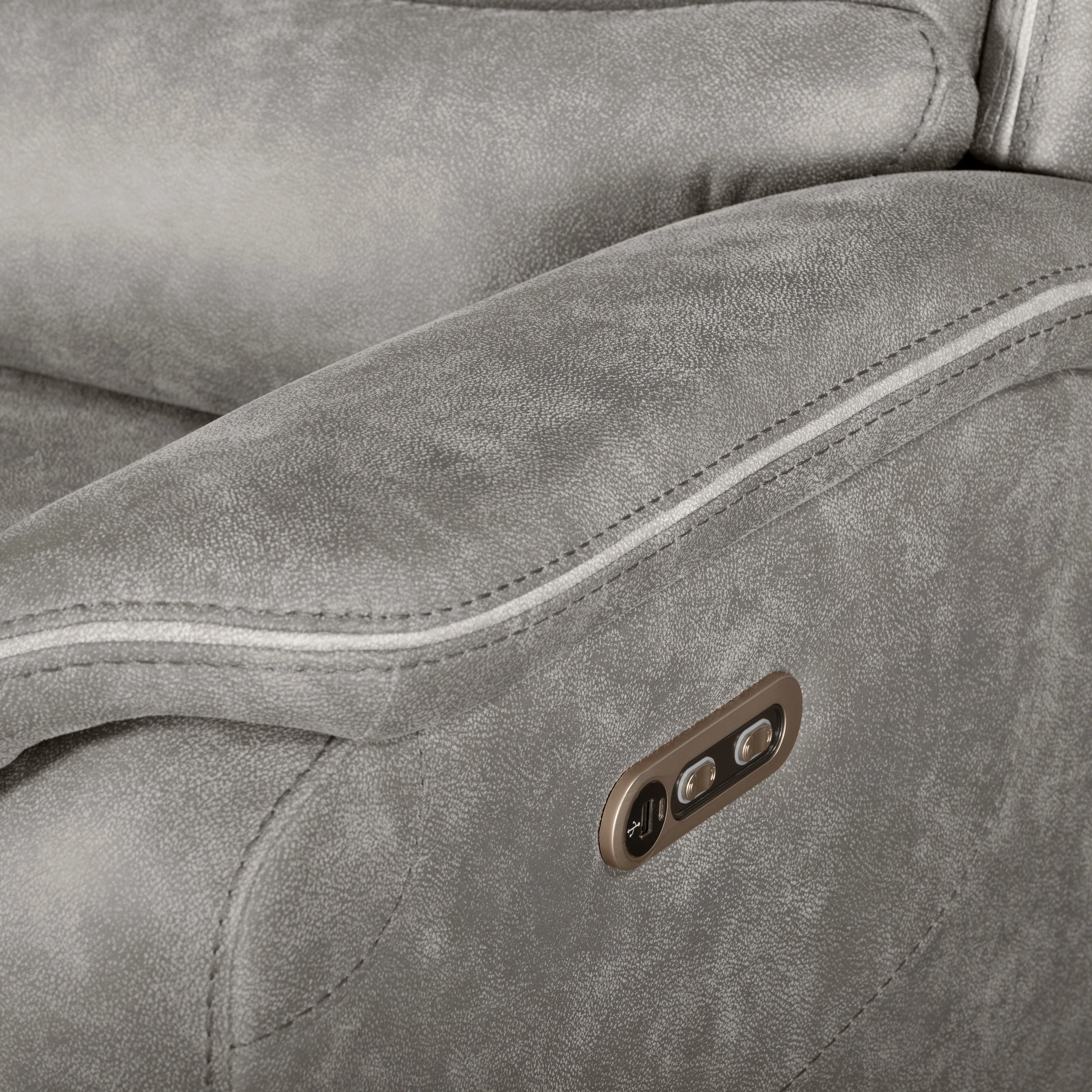 Kamari Raf Loveseat W/One Pwr Hr & Fr-Gray - Image 7