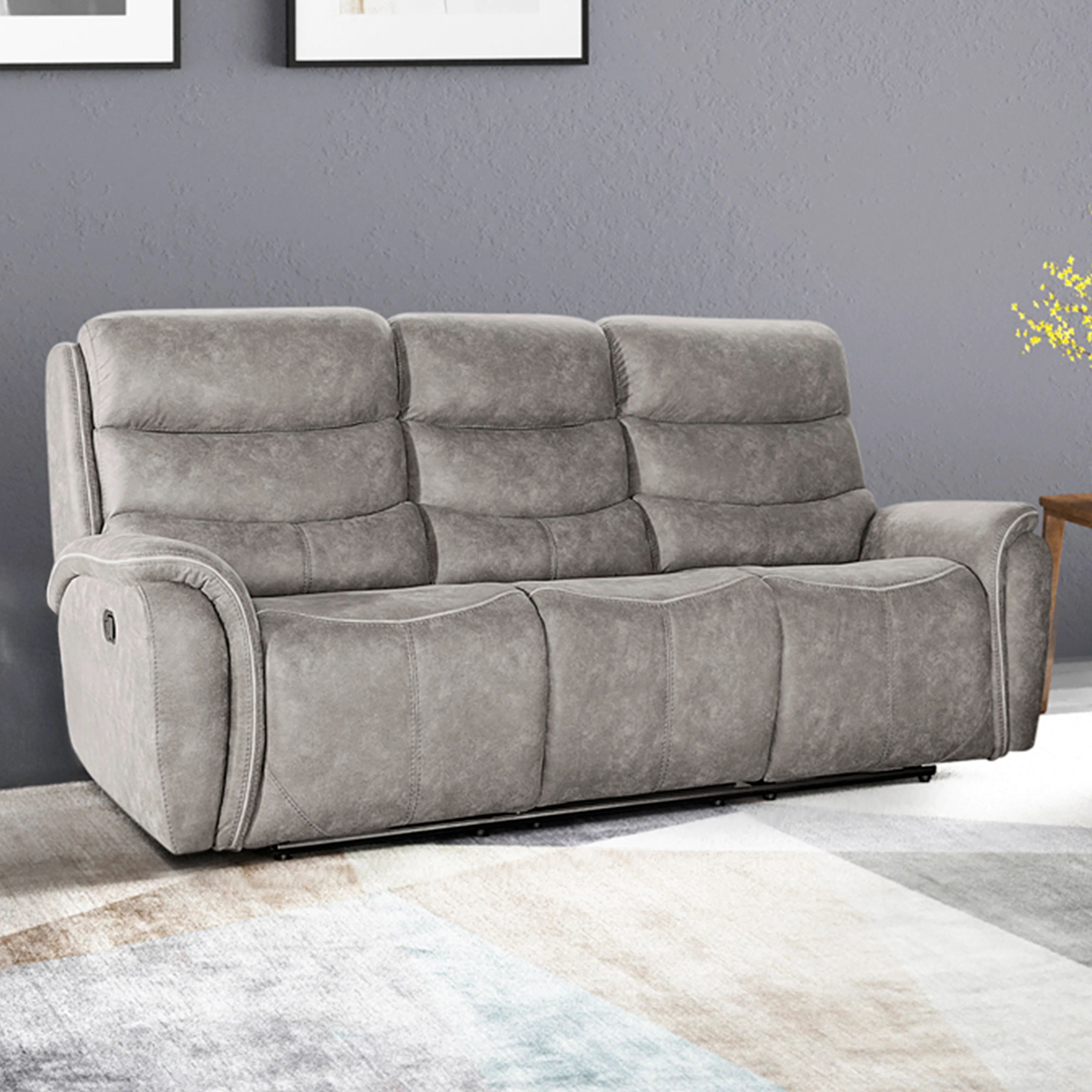 Kamari Sofa W/Dual Recliner-Gray - Image 8