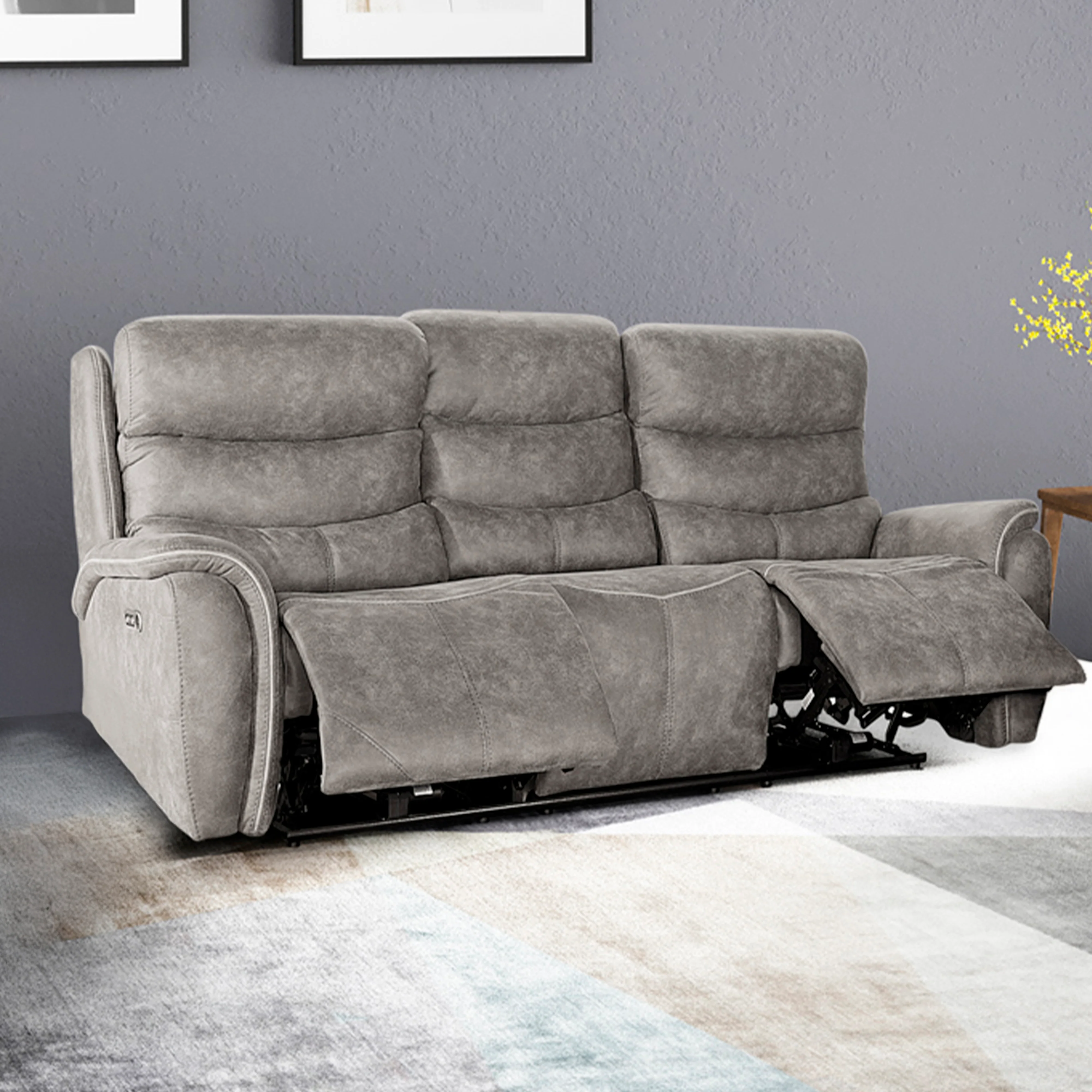 Kamari Sofa W/Pwr Hr & Fr-Gray - Image 8