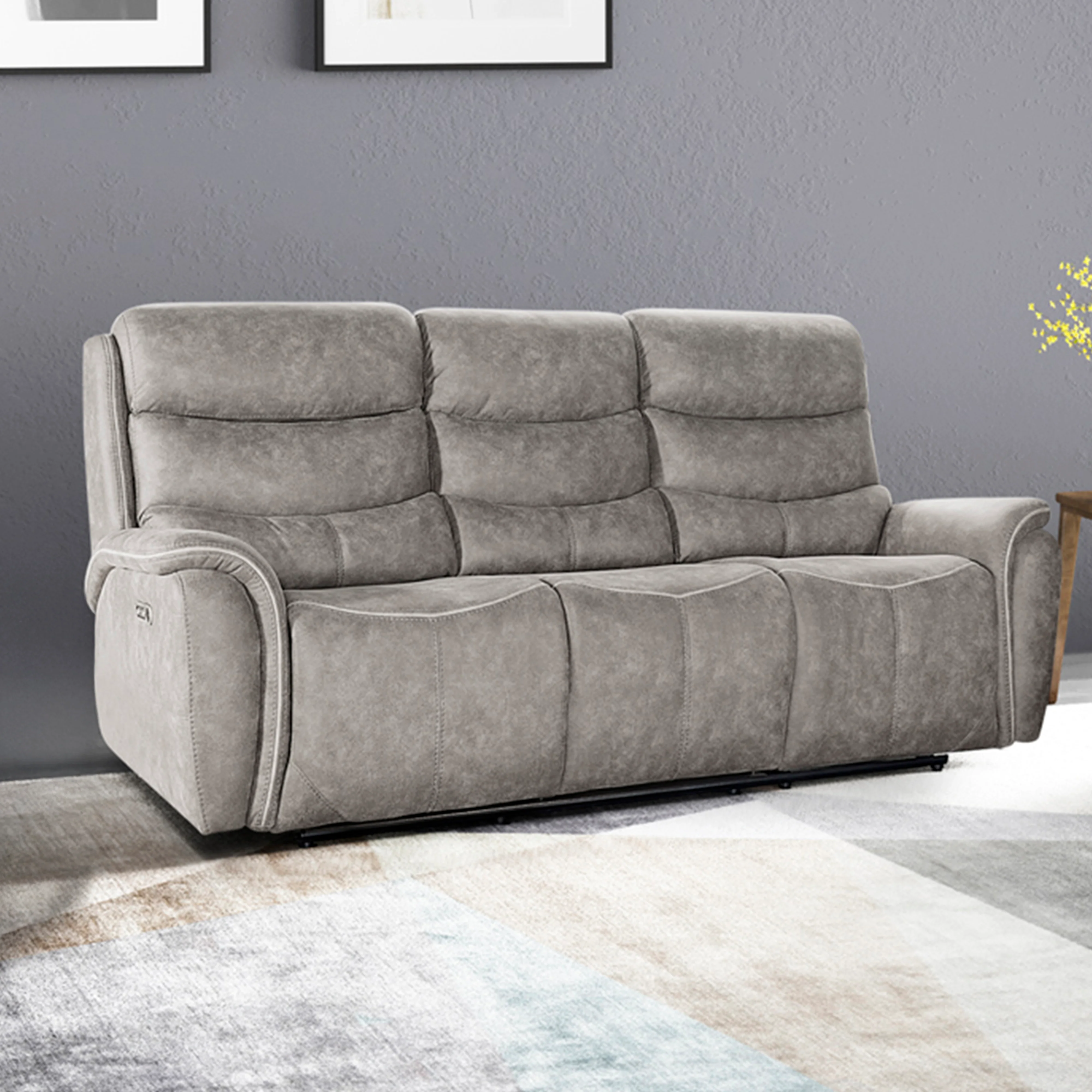 Kamari Sofa W/Pwr Hr & Fr-Gray - Image 9