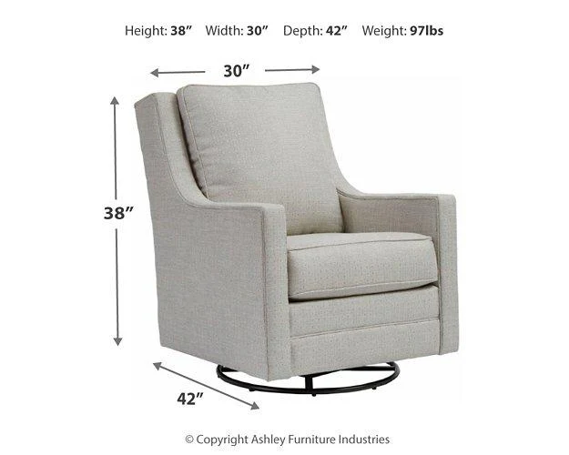 Kambria Swivel Glider Accent Chair - Image 11