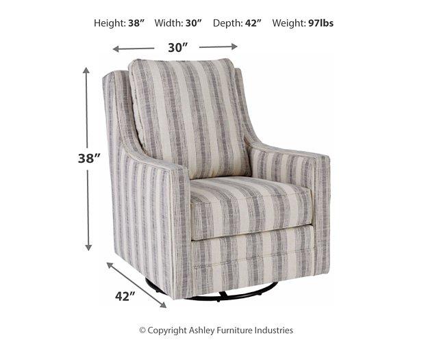Kambria Swivel Glider Accent Chair - Image 4