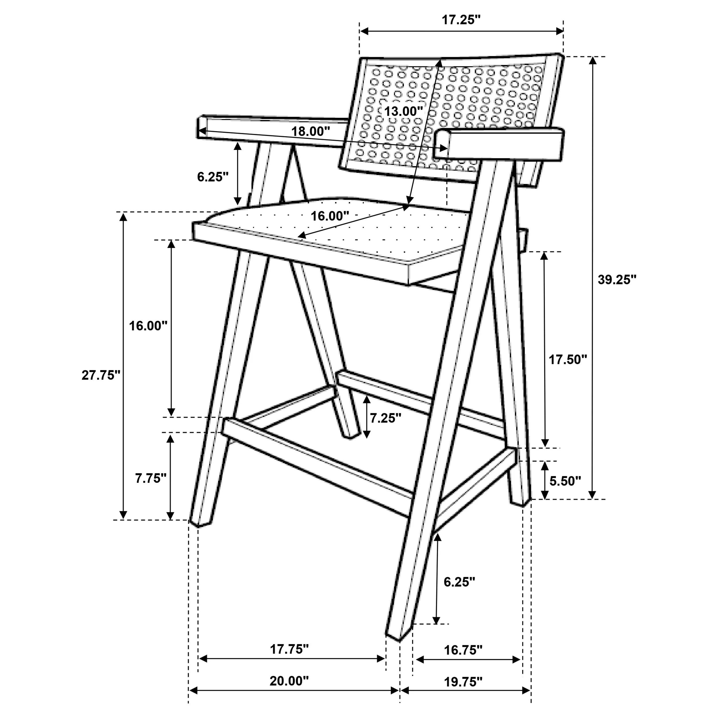 Kane Bar Chair - Image 14