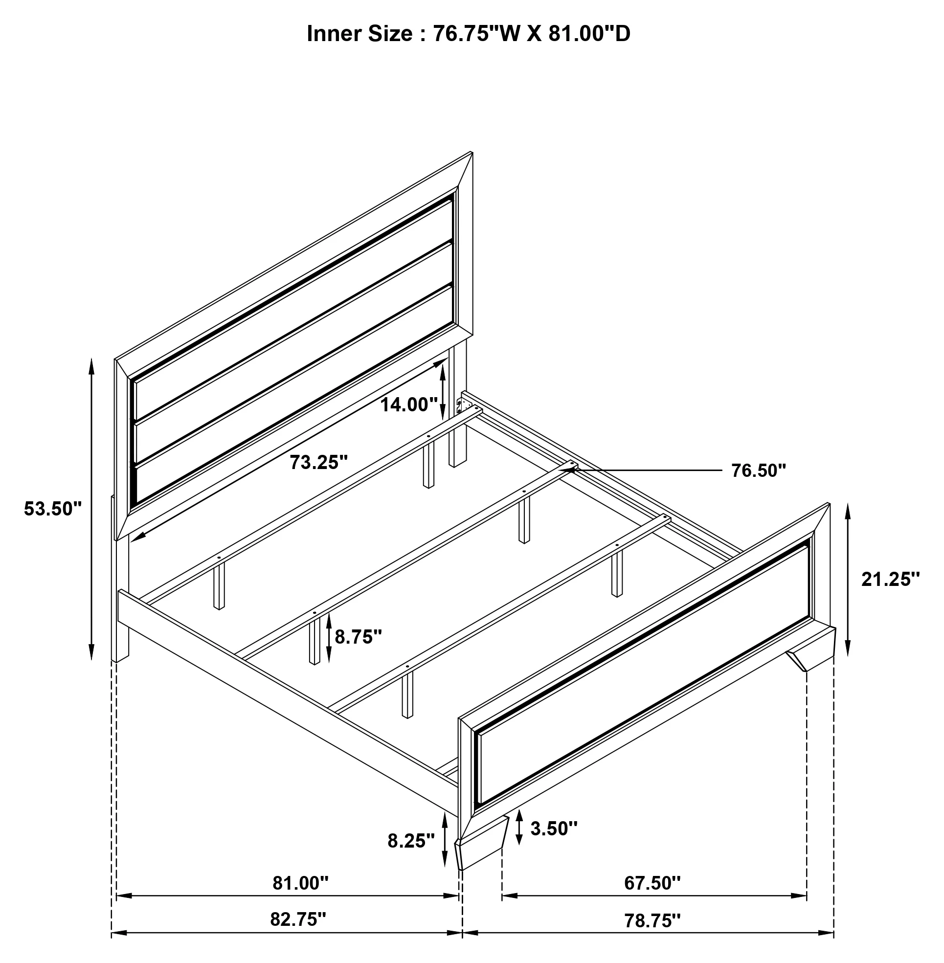 Kauffman Panel Bed - Image 20