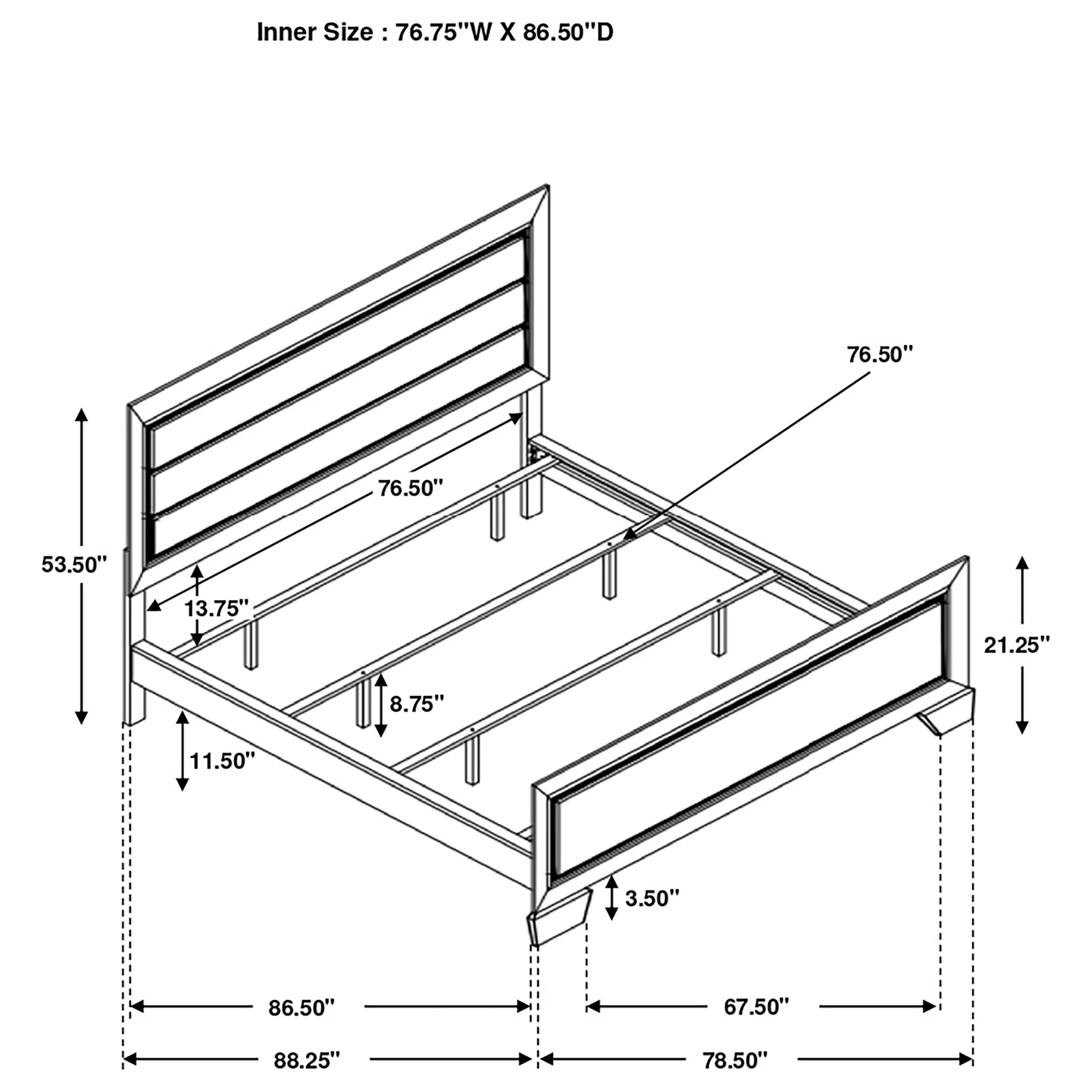 Kauffman Panel Bed - Image 60