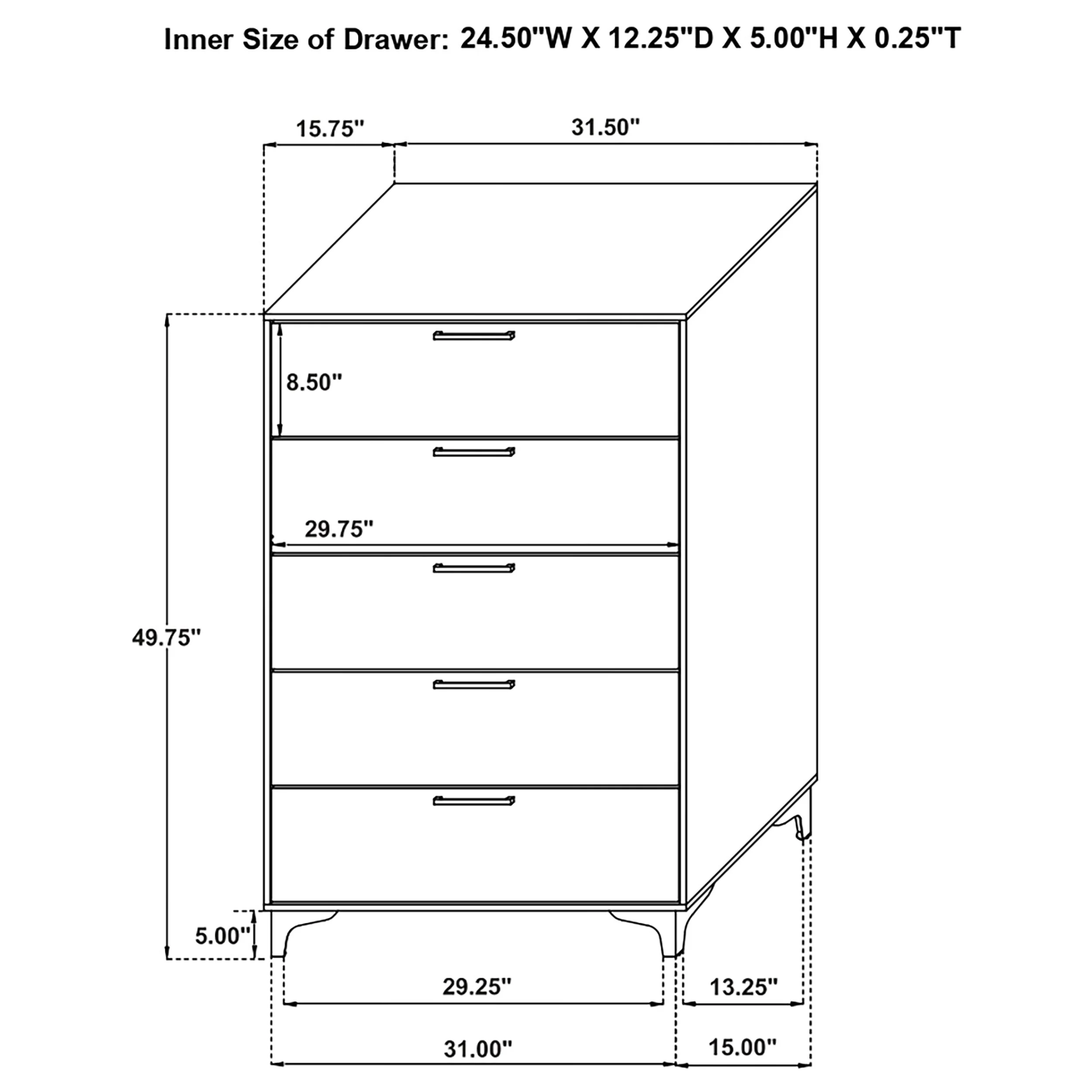 Kendall Chest of Drawers - Image 7