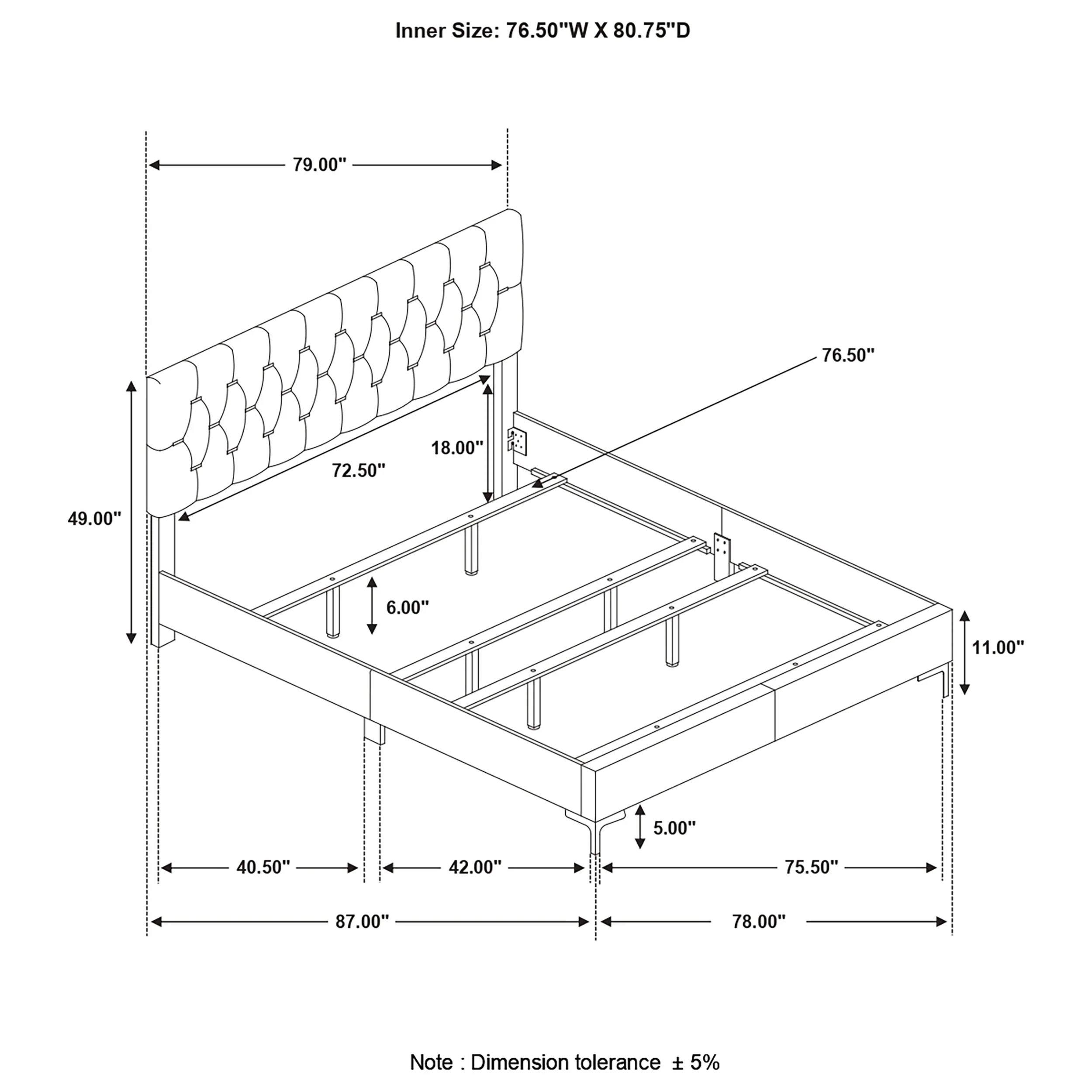 Kendall Panel Bed - Image 15