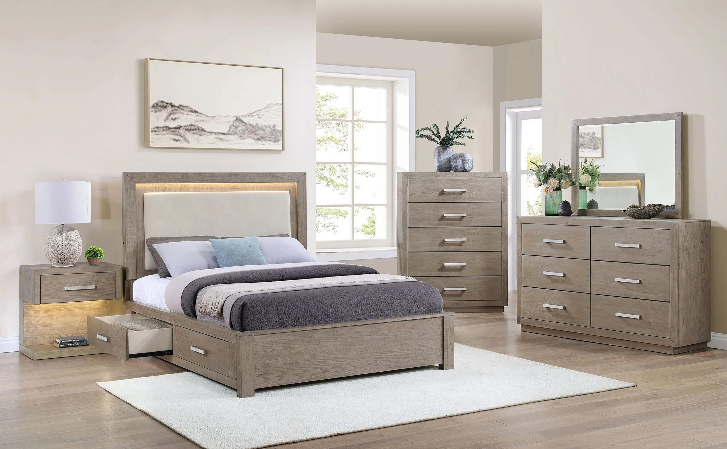 Kenora Nightstand with LED Lighting - Image 14