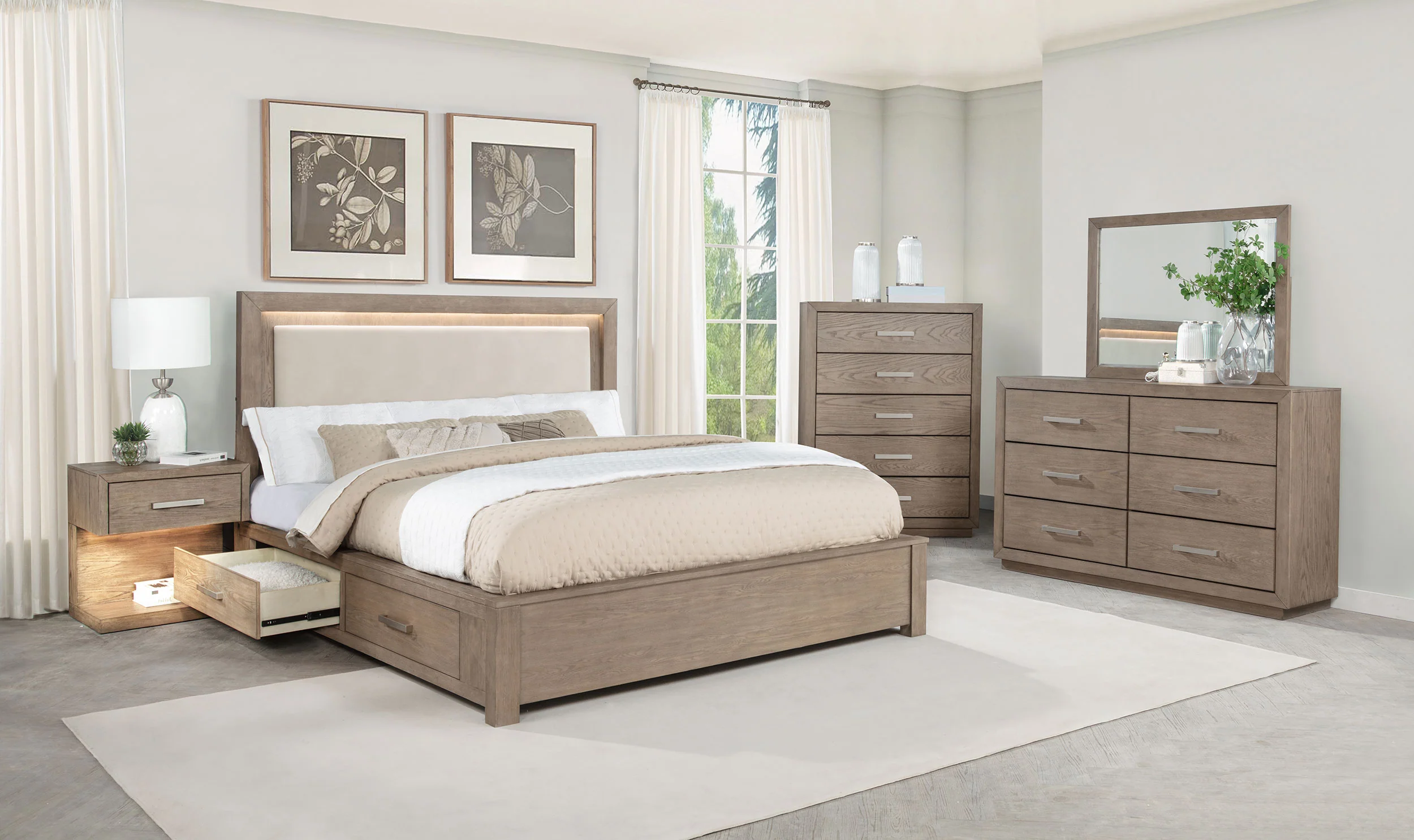 Kenora Nightstand with LED Lighting - Image 15