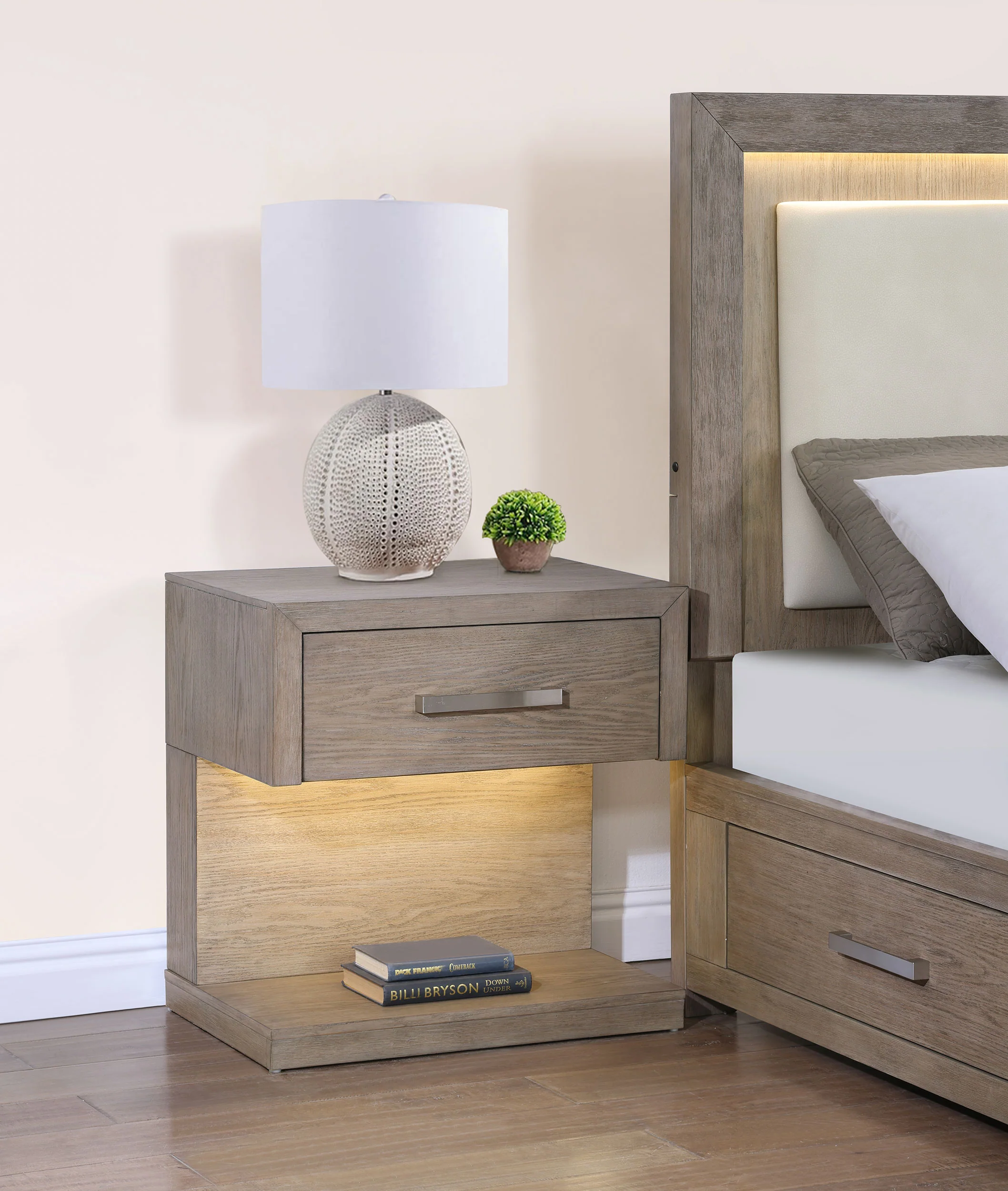 Kenora Nightstand with LED Lighting - Image 2