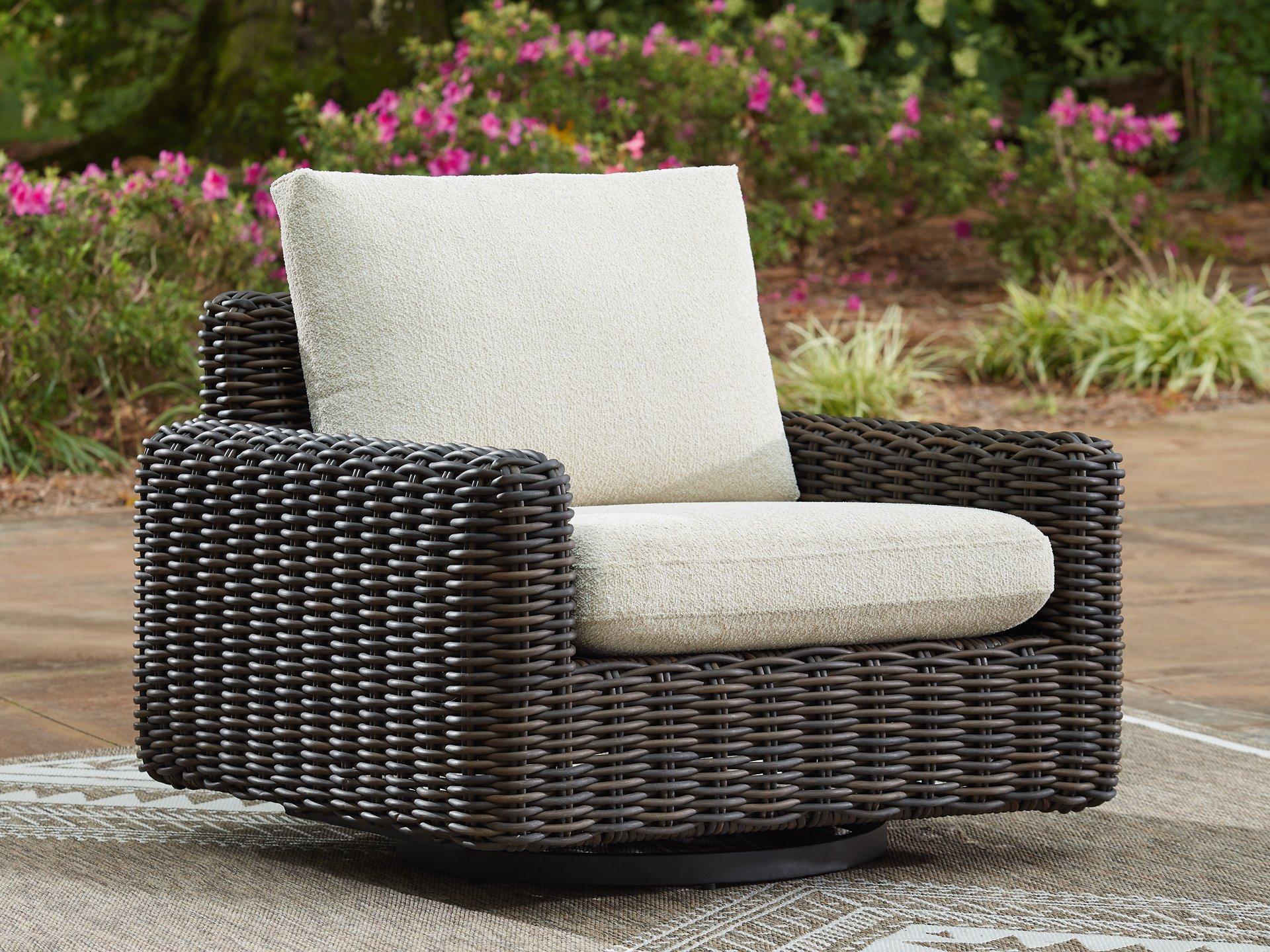 Kimora Outdoor Swivel Lounge Chair - Image 2
