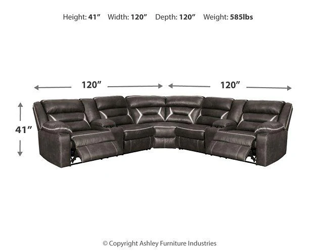 Kincord Power Reclining Sectional - Image 35