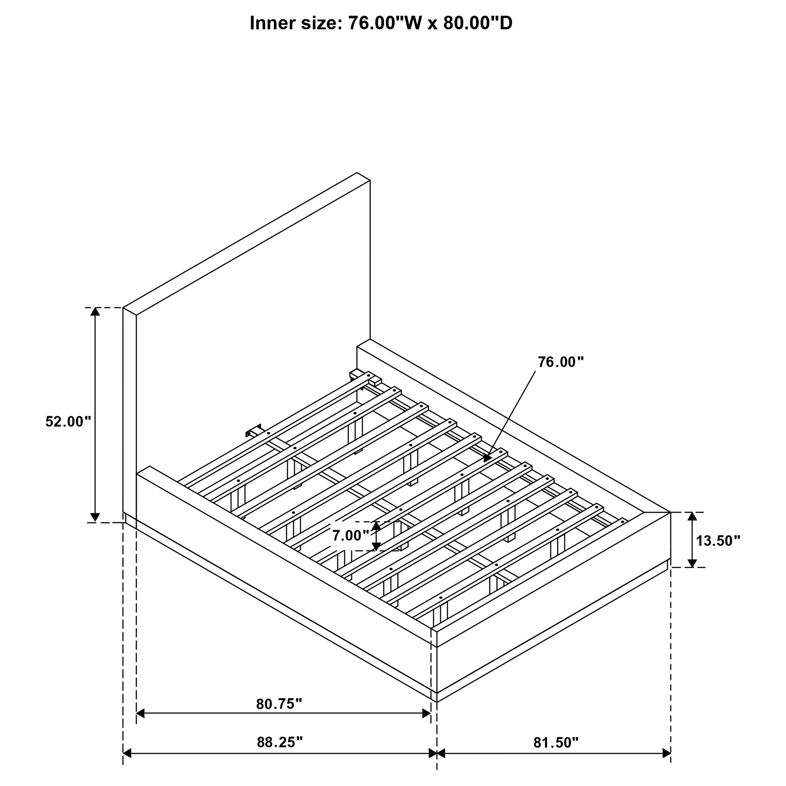 Knox Panel Platform Bed - Image 16