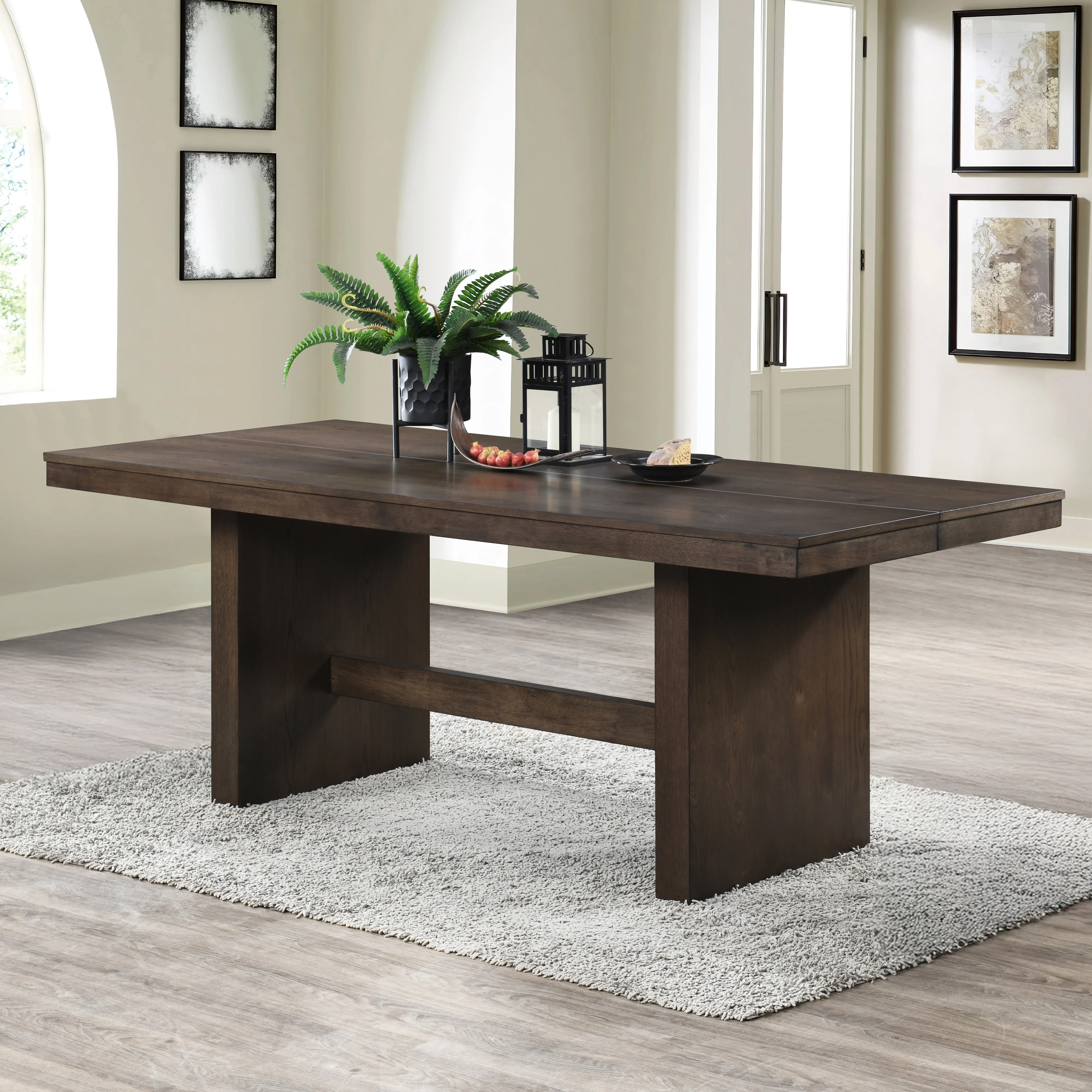Kody 79" Rectangle Dining Table Top-Dk Walnut - Image 7