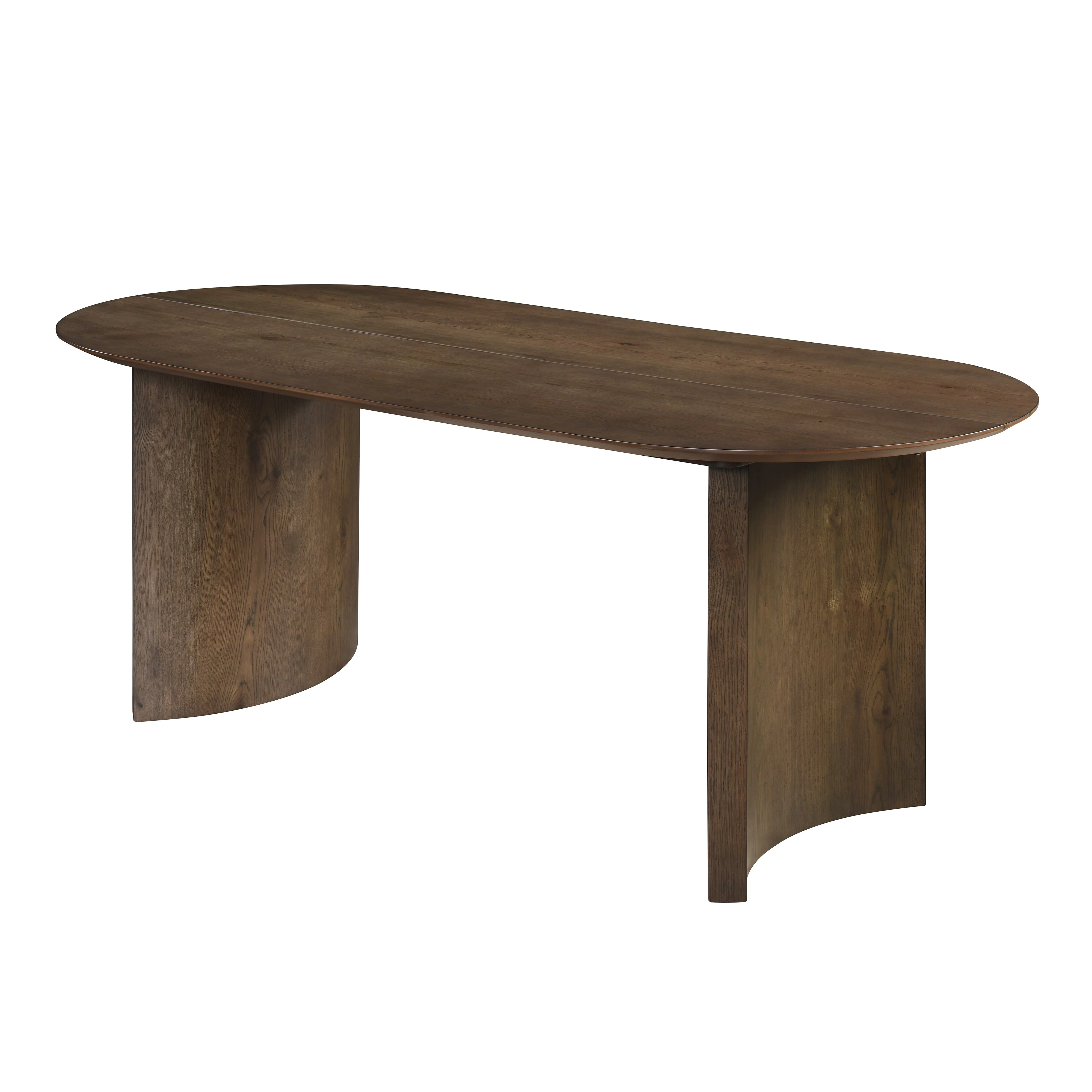 Kody Oval Dining Table Base-Dk Walnut - Image 2
