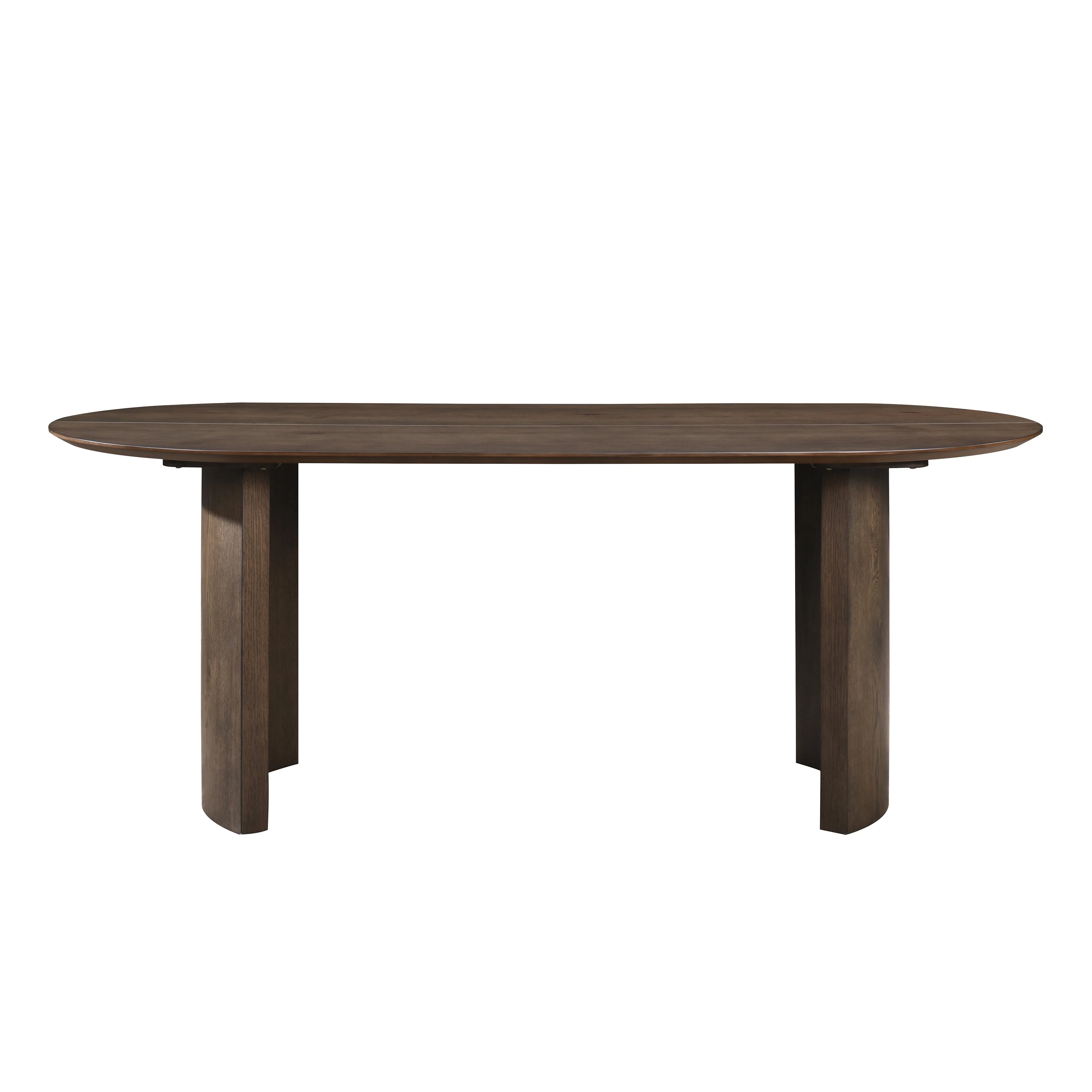 Kody Oval Dining Table Base-Dk Walnut - Image 3