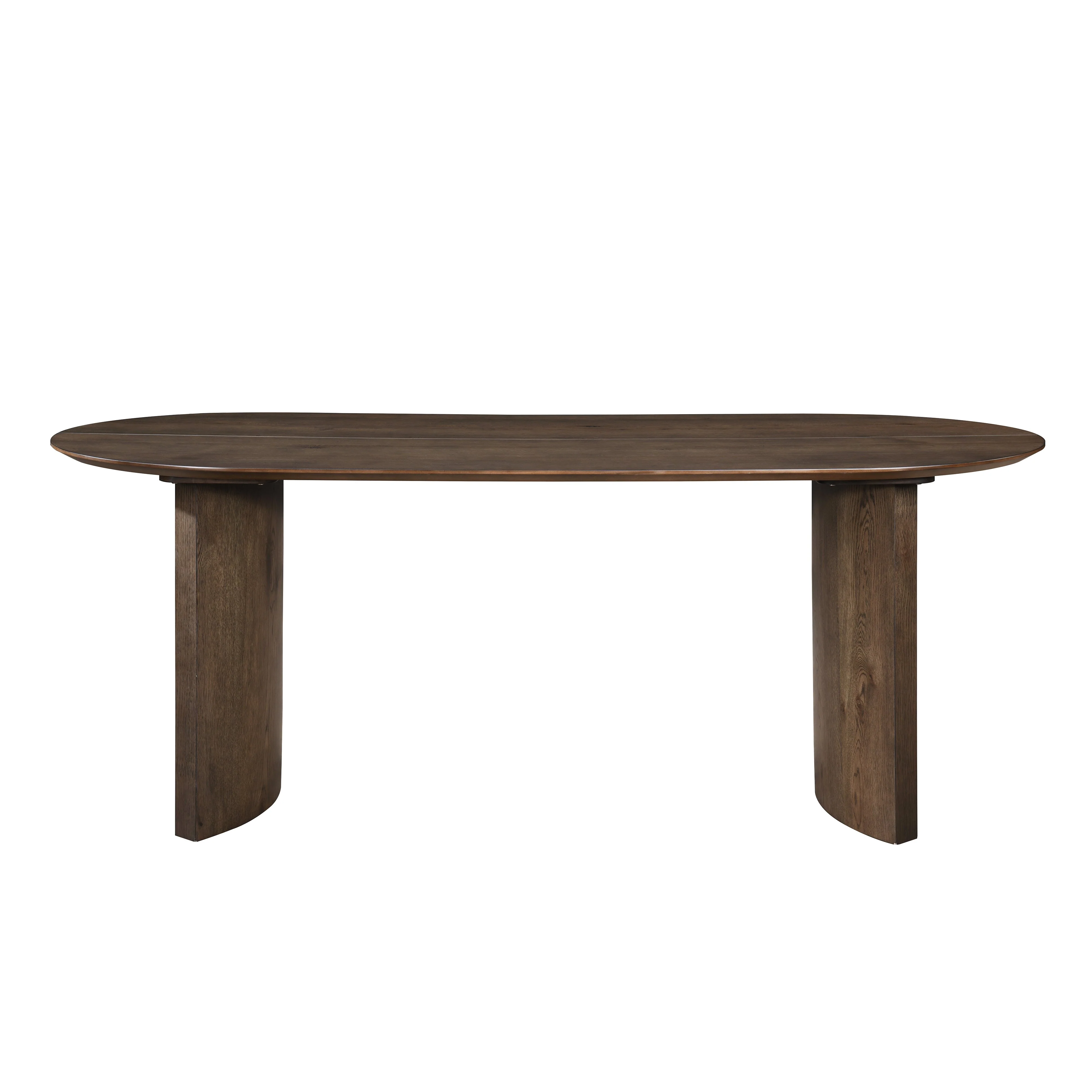 Kody Oval Dining Table Base-Dk Walnut - Image 4