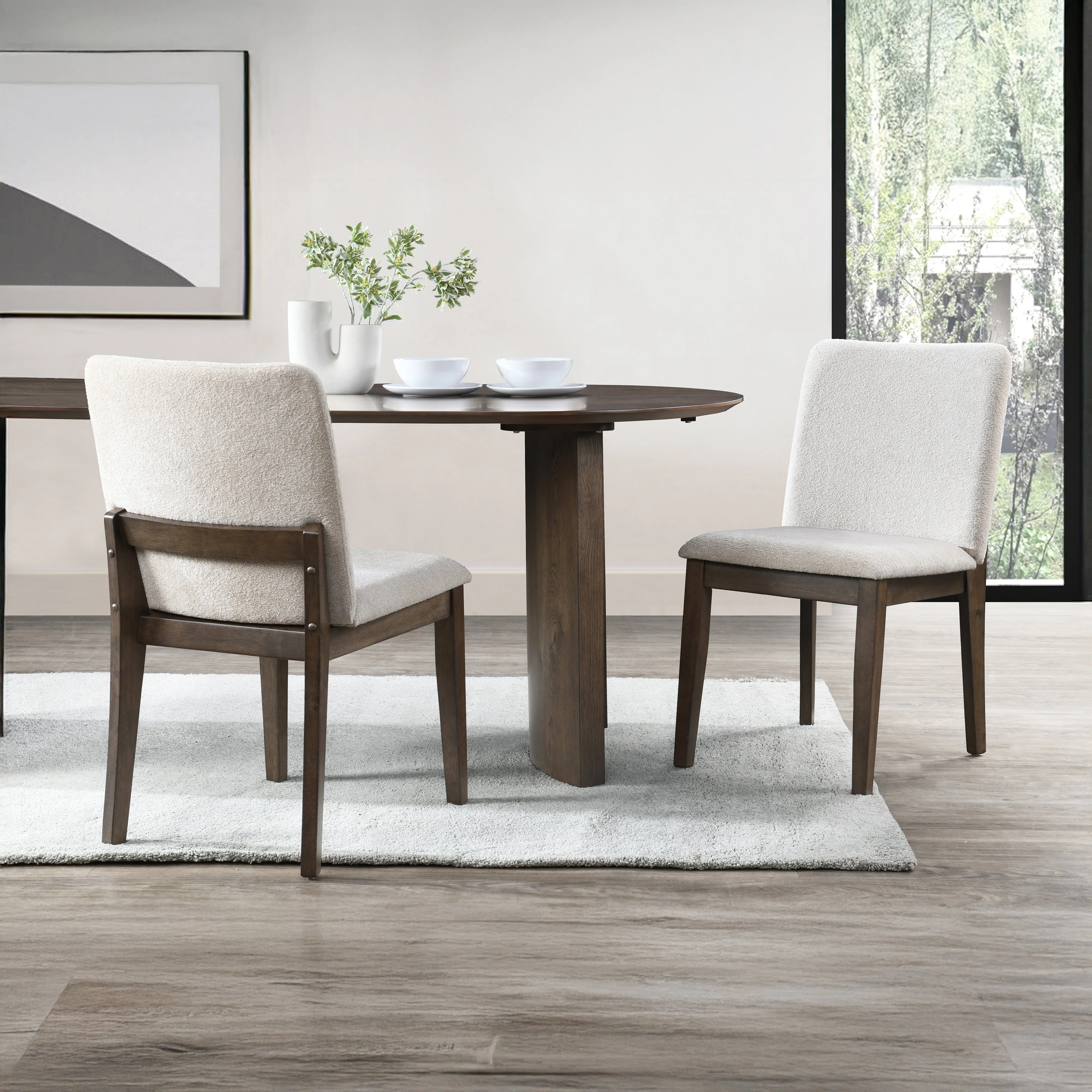 Kody Upholstered Dining Chair (2 Per Carton)-Cream - Image 9