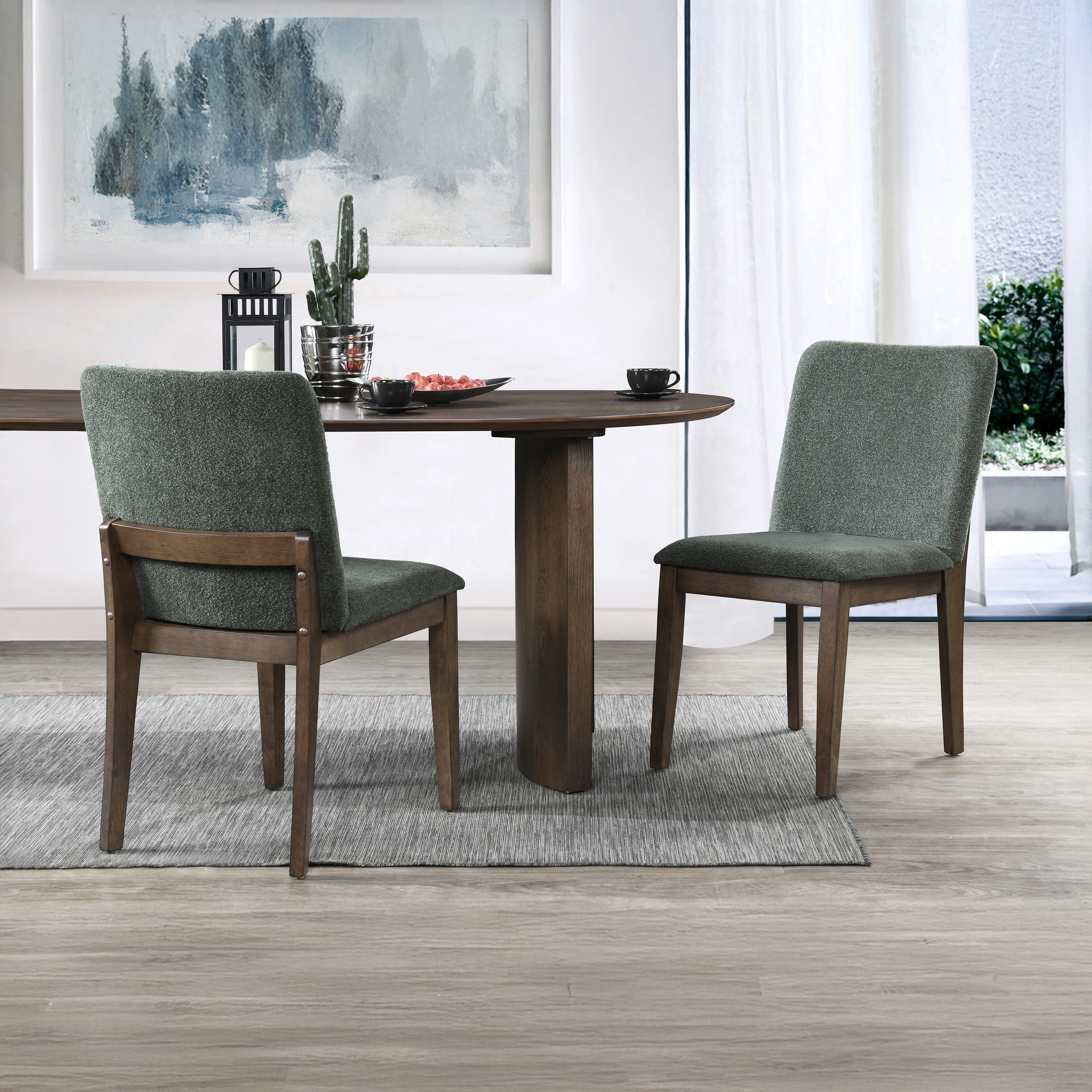 Kody Upholstered Dining Chair (2 Per Carton)-Forest Green - Image 9
