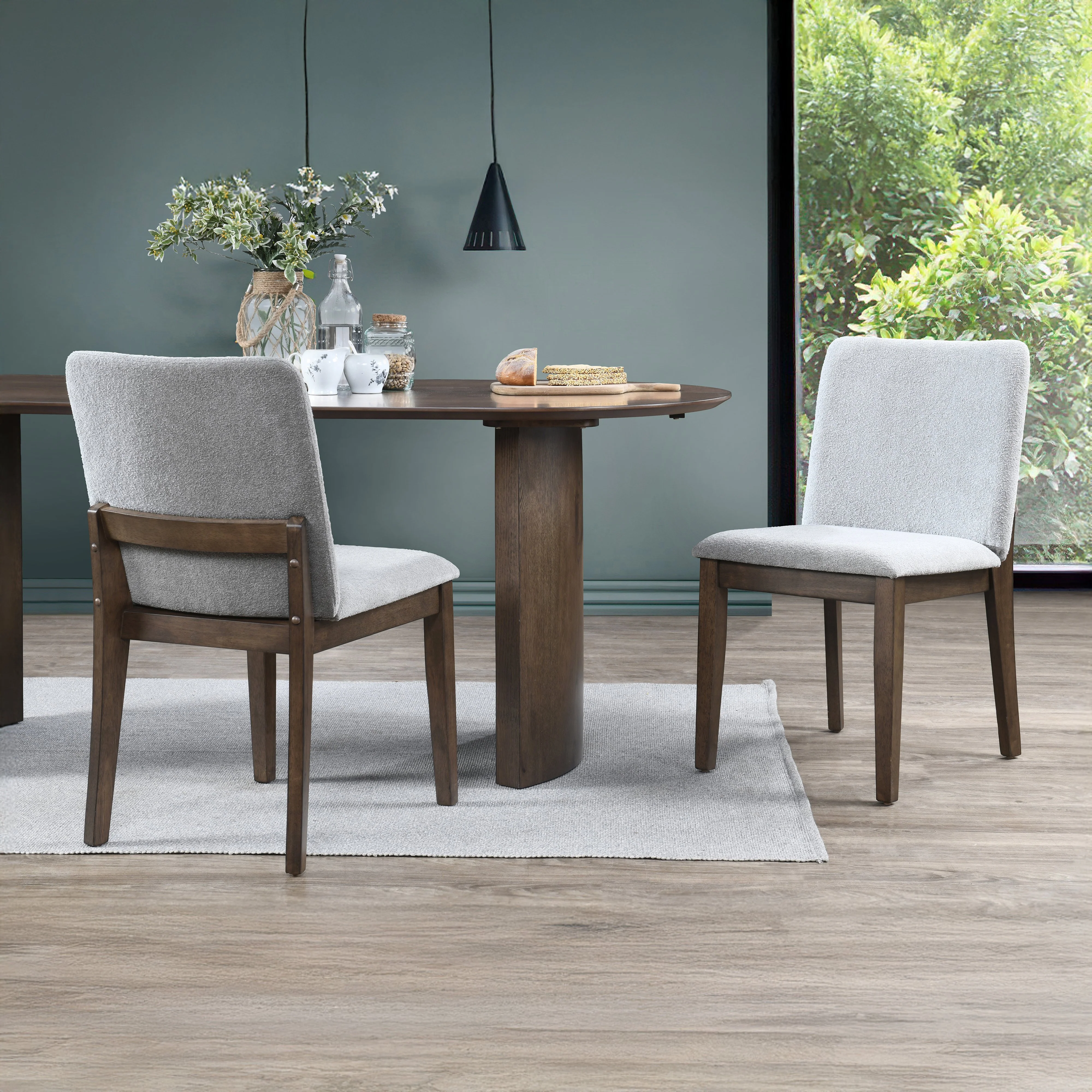 Kody Upholstered Dining Chair (2 Per Carton)-Stone Gray - Image 8