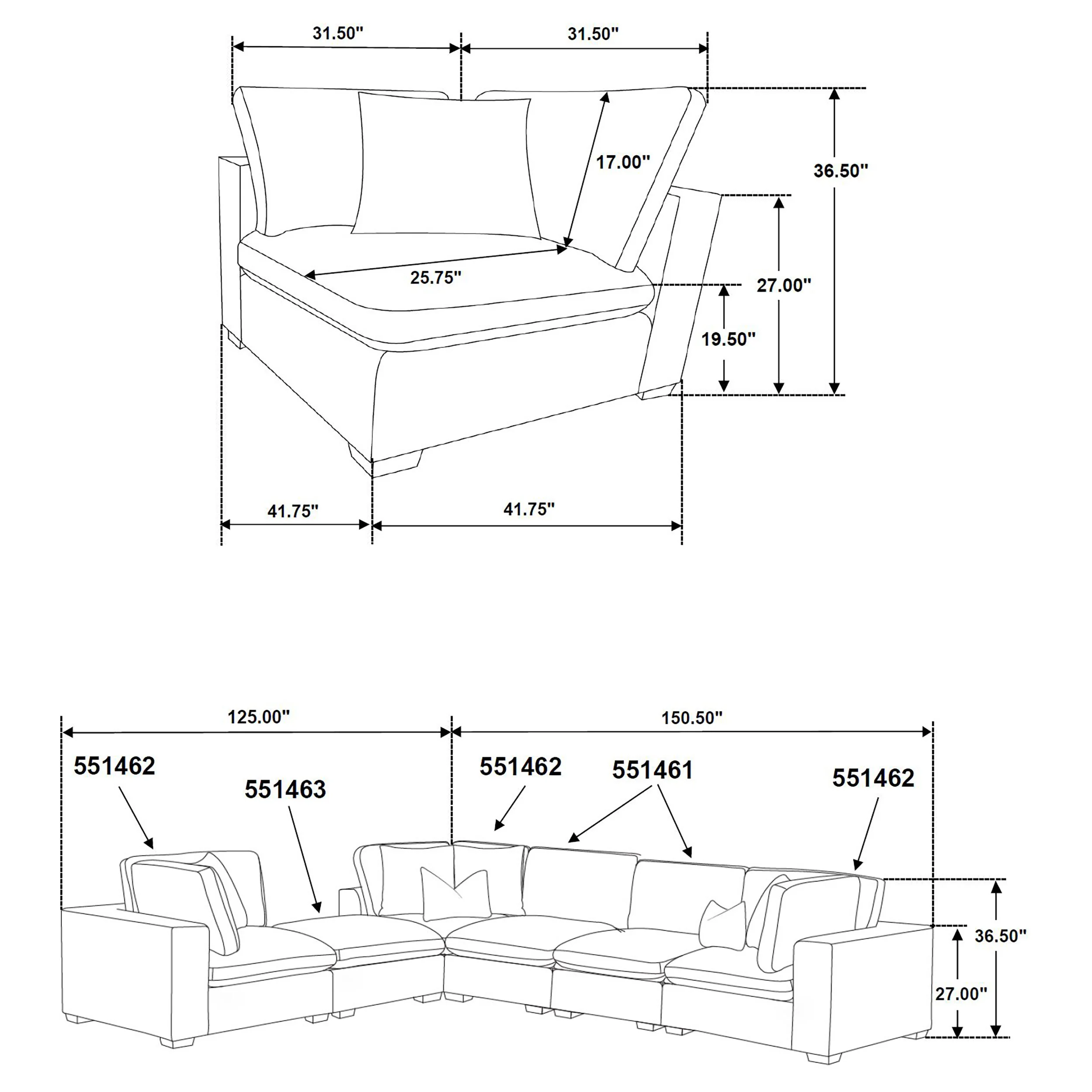 Lakeview Modular Sectional Sofa - Image 20