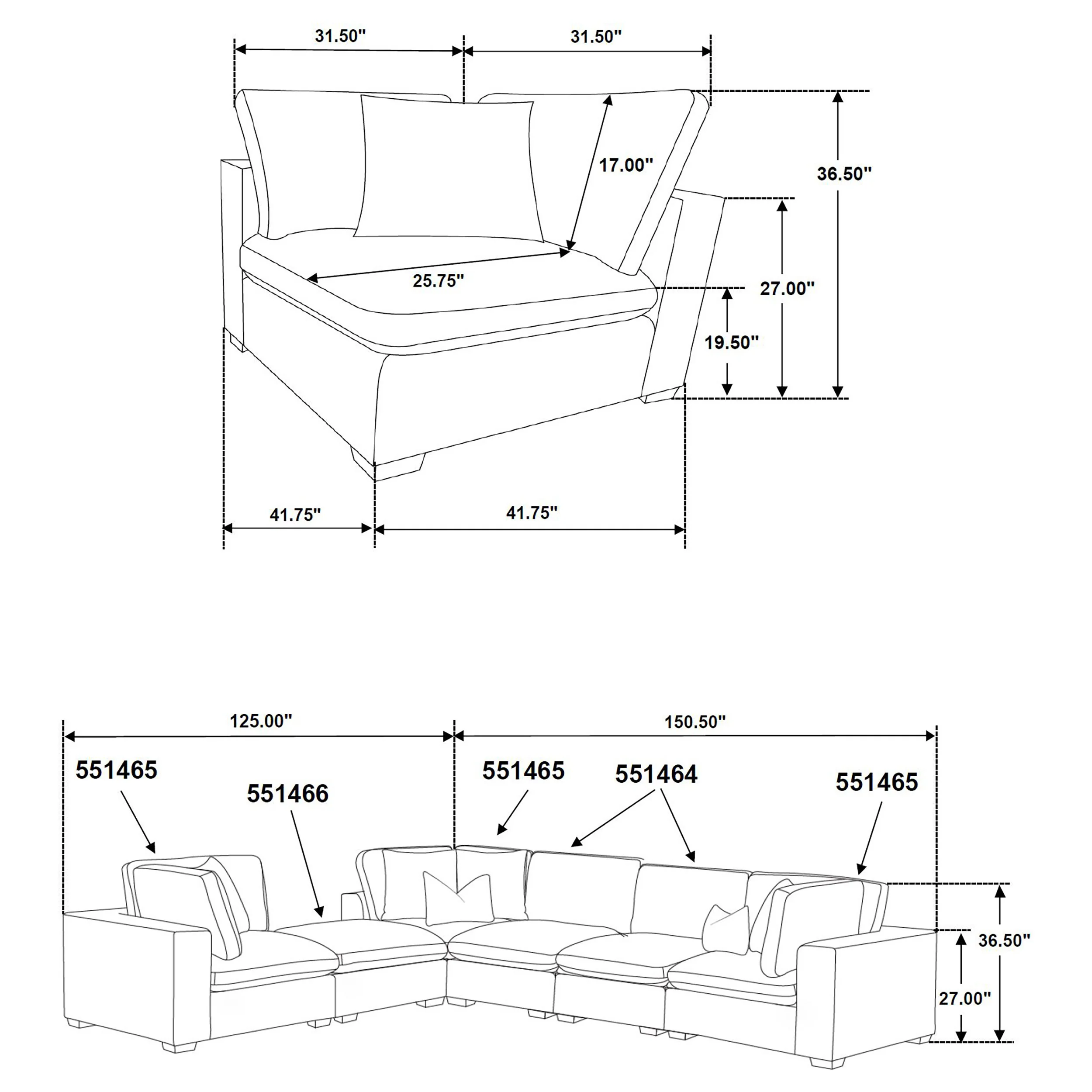 Lakeview Modular Sectional Sofa - Image 49
