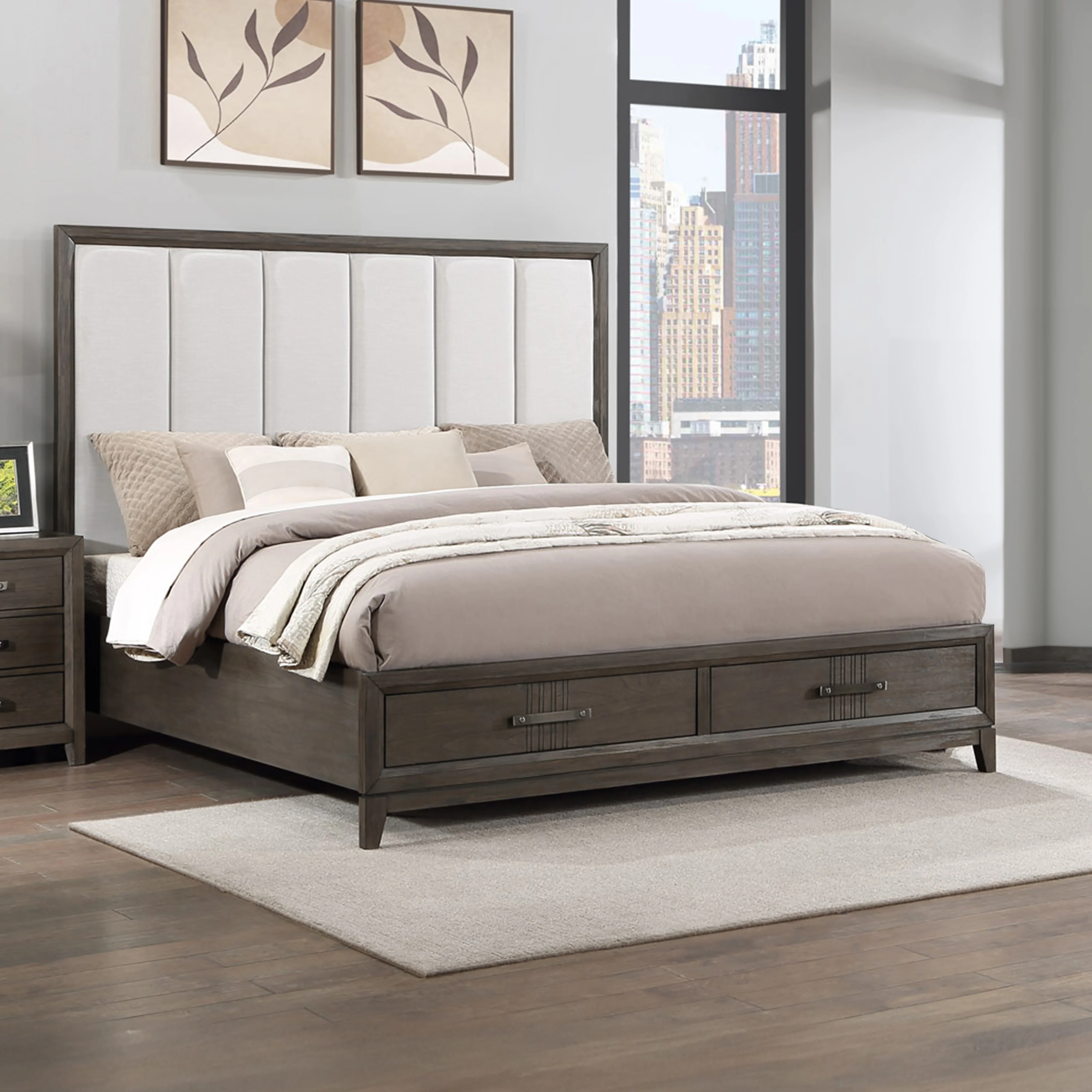 Landon 6/6-6/0 Ek/Wk Headboard-Walnut - Image 9