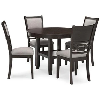 Langwest Dining Table and 4 Chairs (Set of 5) - Image 3