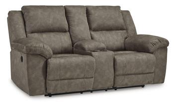 Laresview Reclining Loveseat with Console - Image 3