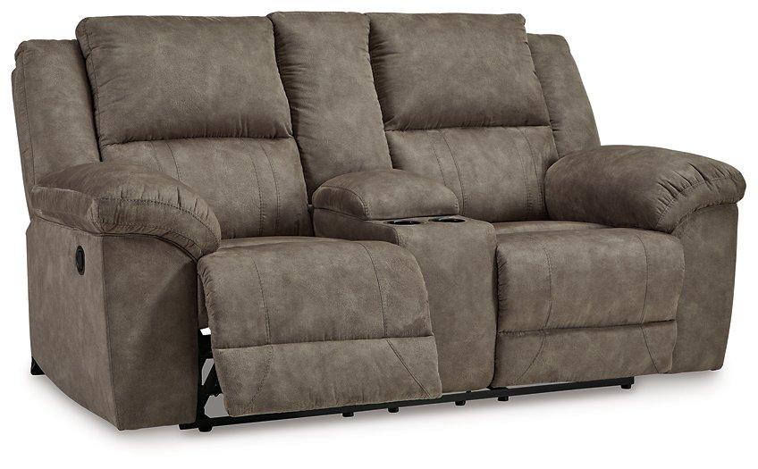 Laresview Reclining Loveseat with Console - Image 5