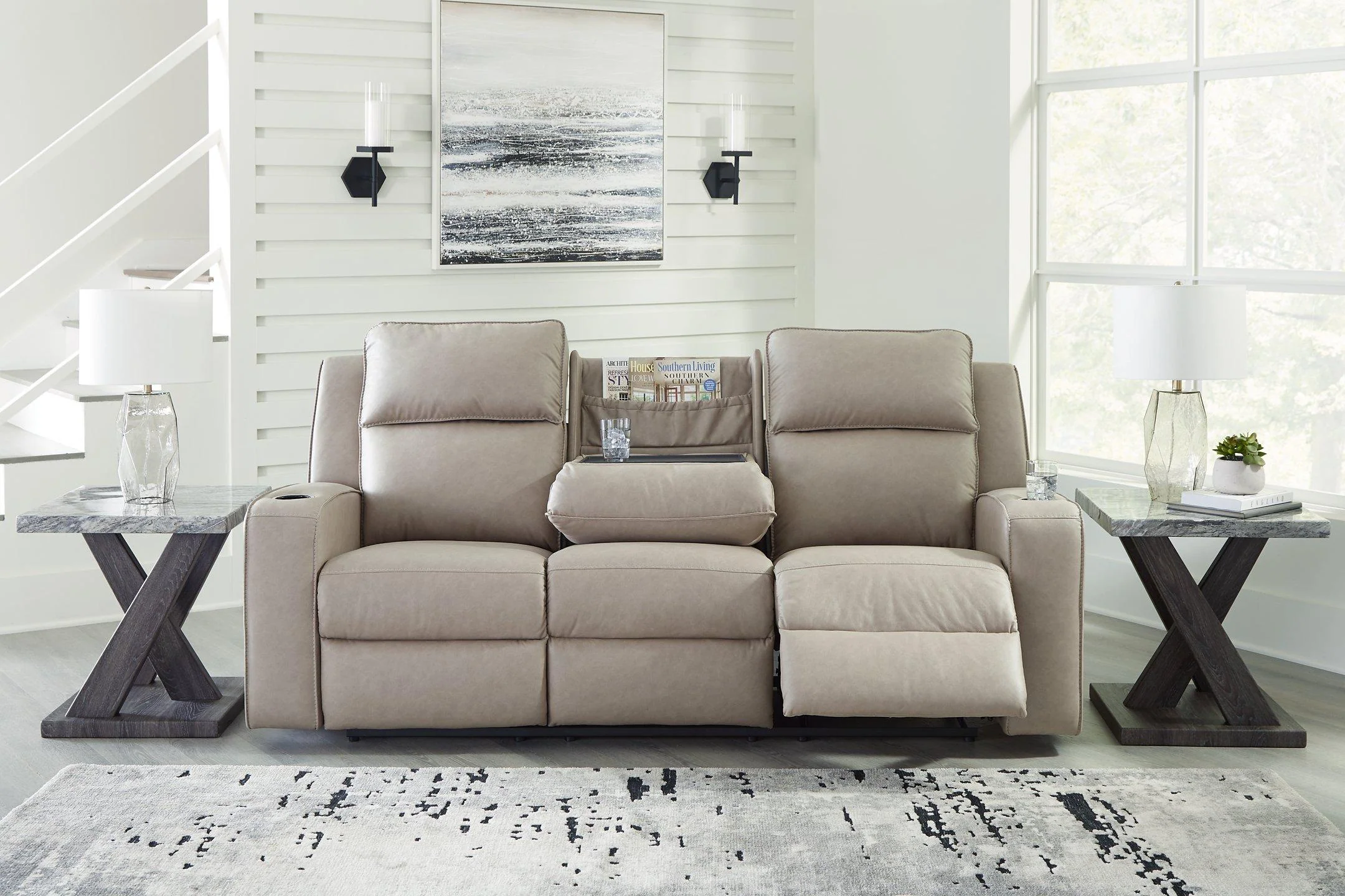 Lavenhorne Reclining Sofa with Drop Down Table - Image 18