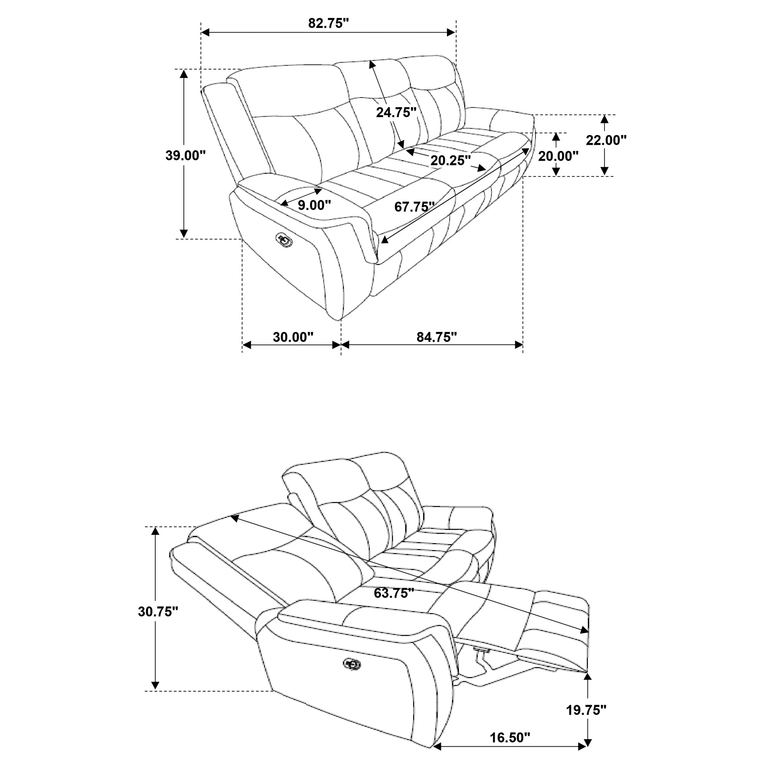 Lawrence Reclining Sofa Set - Image 8